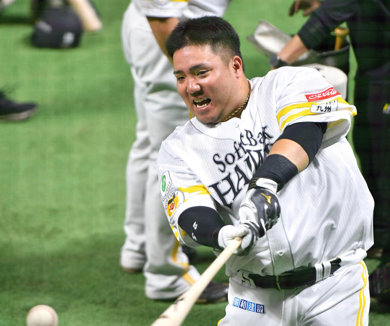 ソフトバンク山川穂高（2024年5月20日撮影）