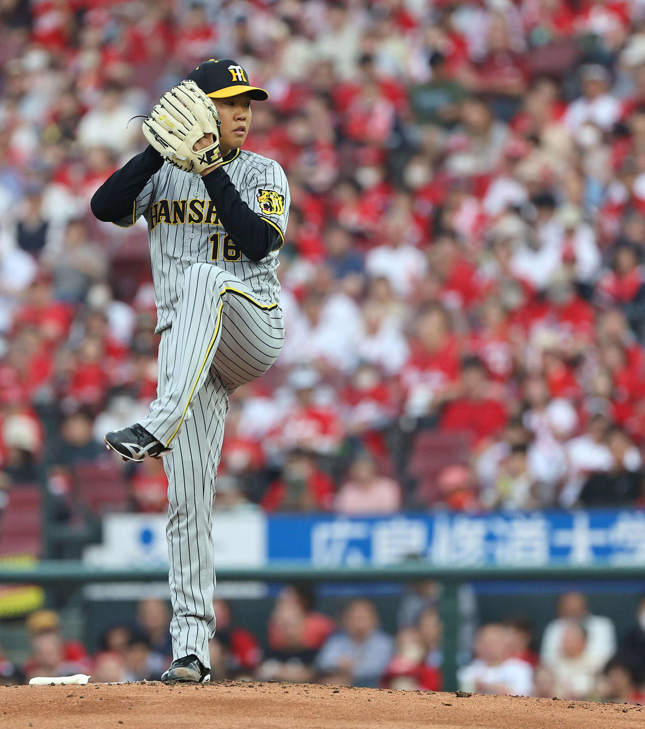 広島対阪神　阪神先発の西勇（撮影・上田博志）