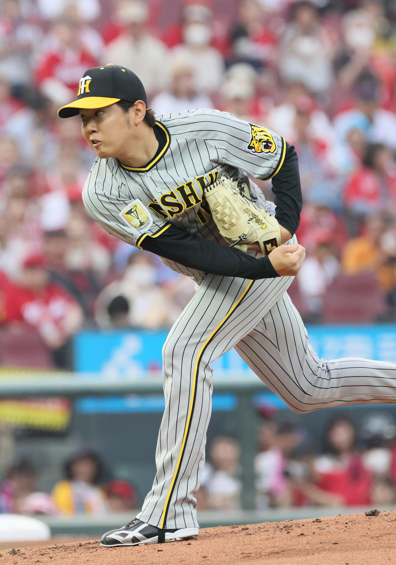 広島対阪神　阪神先発の西勇（撮影・加藤孝規）