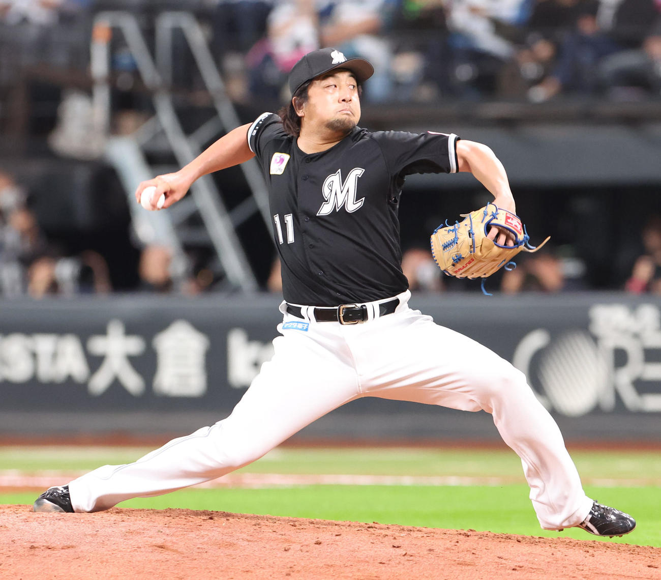 ロッテ沢村拓一（2024年5月12日撮影）