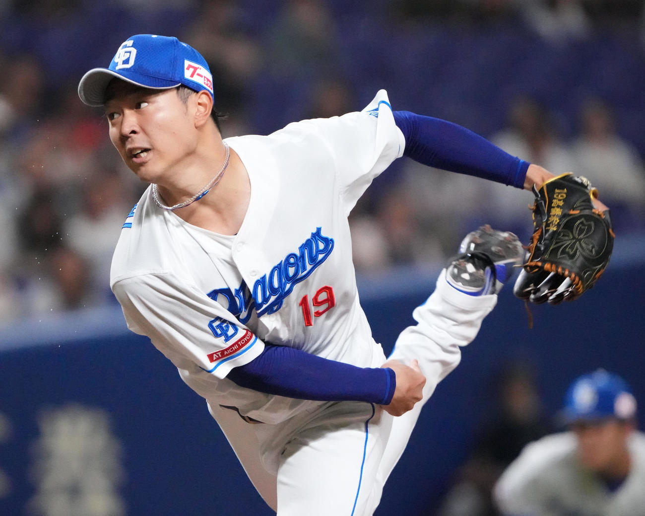 中日対西武　1回表、力投する中日先発の高橋宏（撮影・森本幸一）