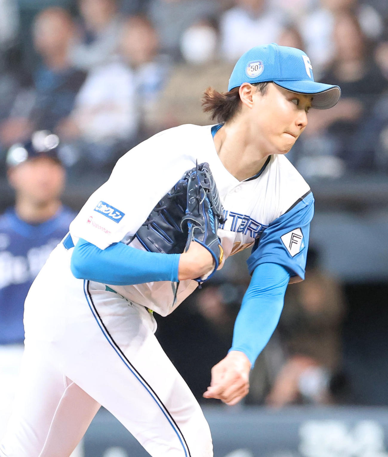 日本ハム山崎福也（2024年5月14日撮影）