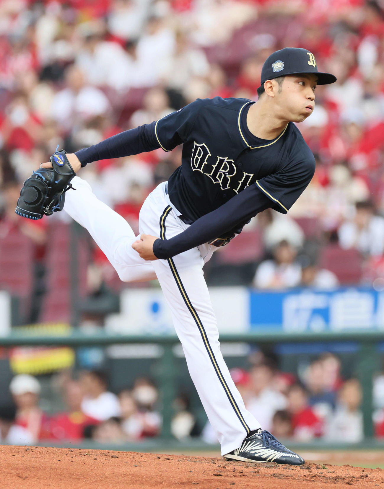 広島対オリックス　オリックス先発の田嶋（撮影・加藤孝規）