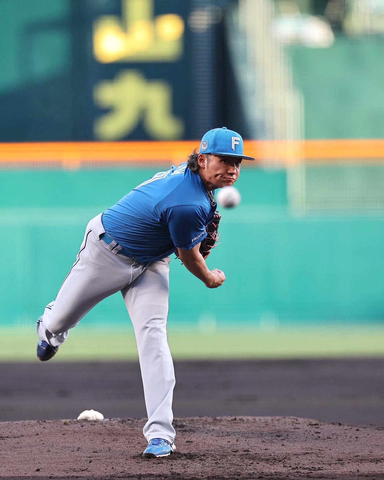 阪神対日本ハム　日本ハム先発の伊藤（撮影・上田博志）