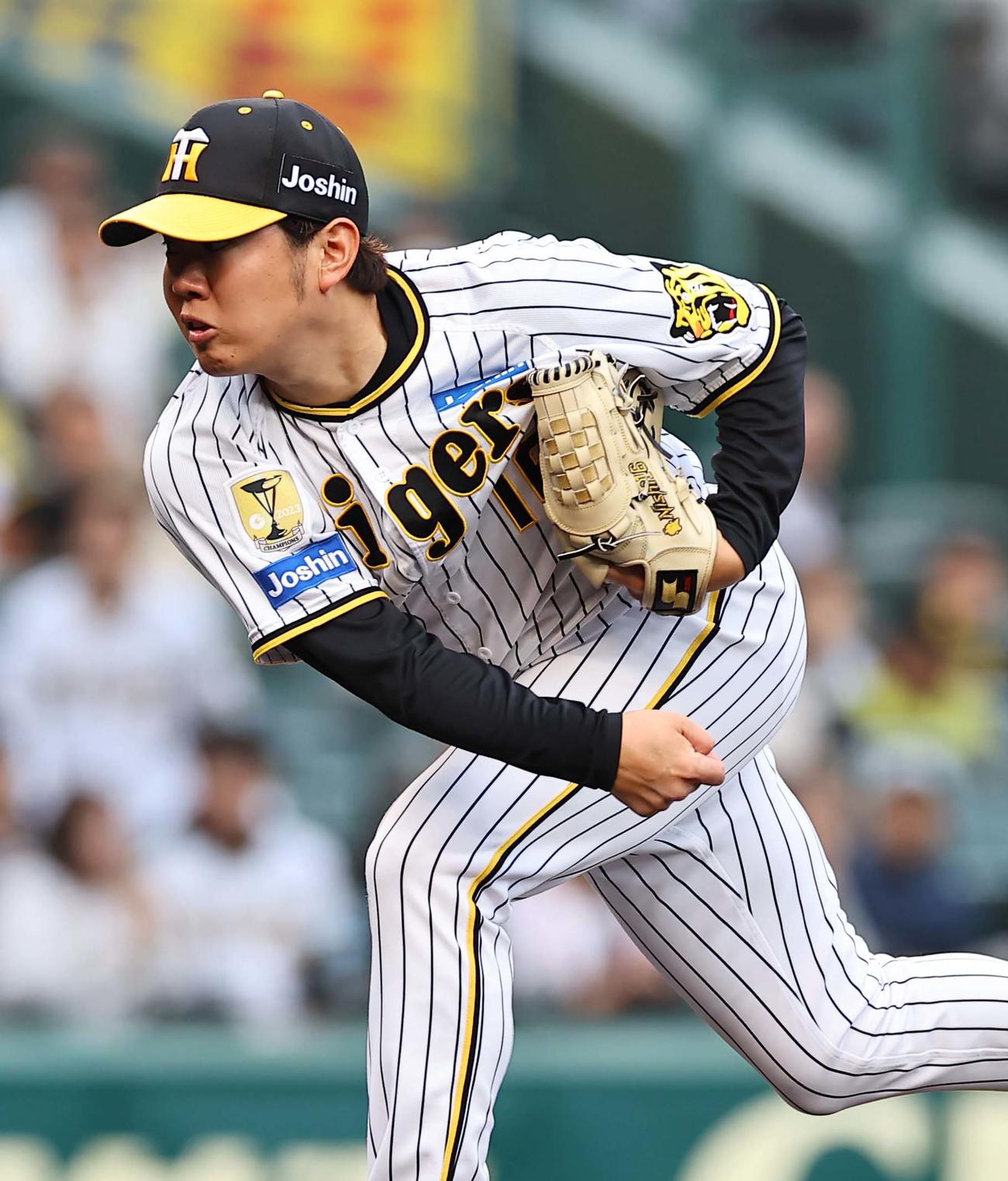 阪神対日本ハム　阪神先発の西勇（撮影・上田博志）