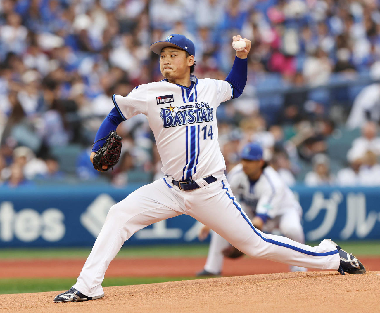 DeNA対楽天　DeNA先発の石田健（撮影・宮地輝）