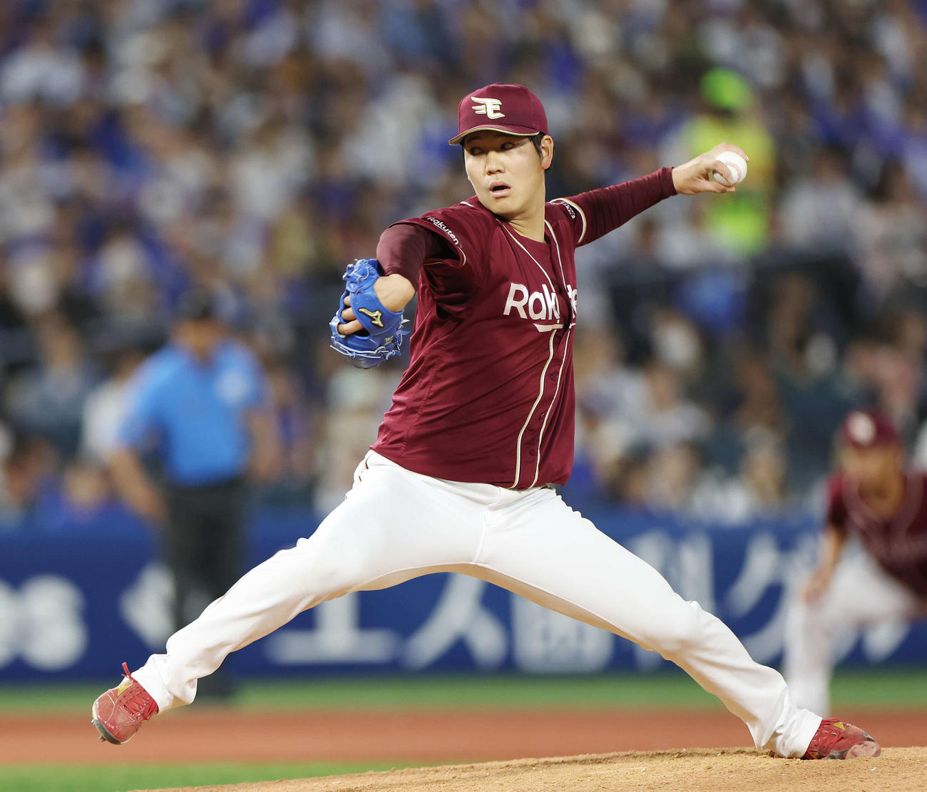 DeNA対楽天　楽天2番手の鈴木翔（撮影・宮地輝）