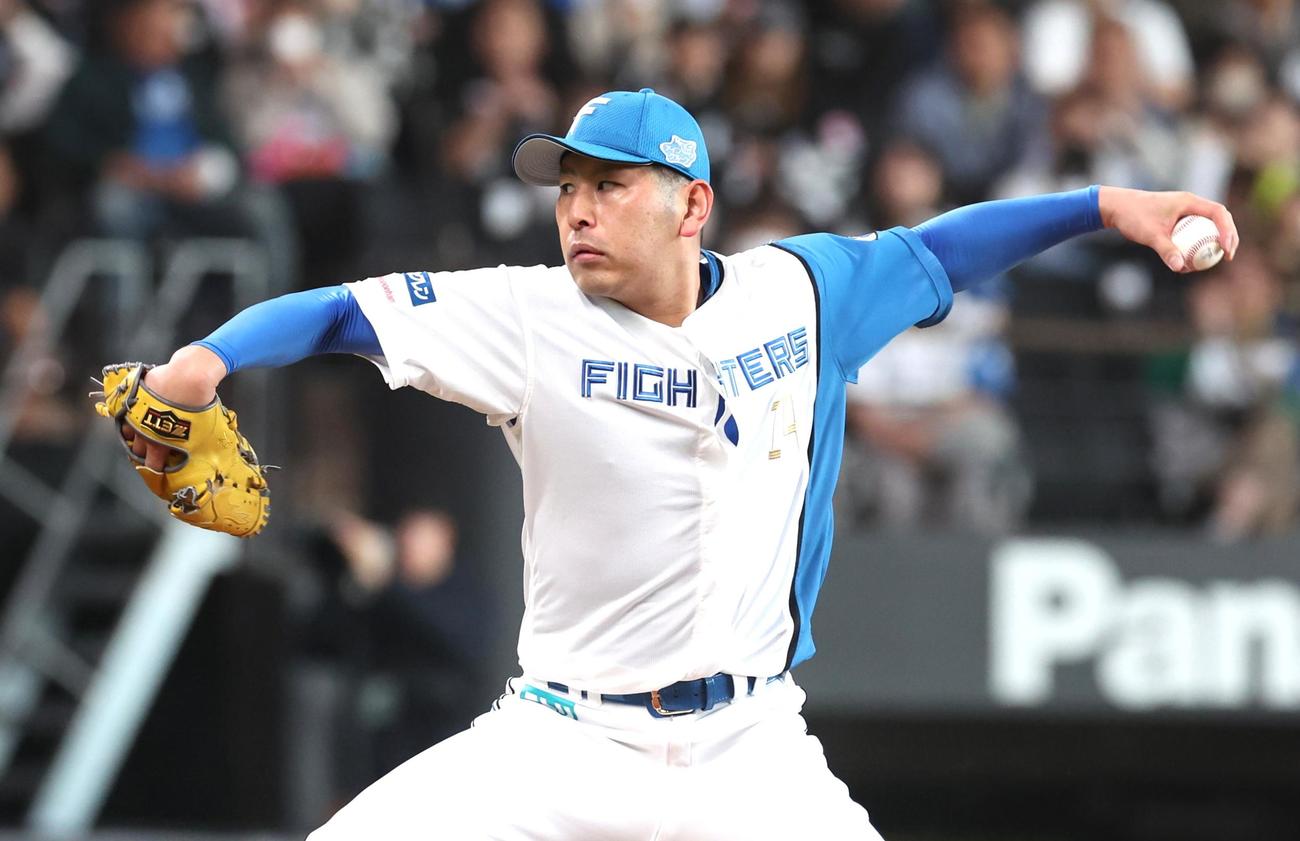 日本ハム加藤貴之（2024年5月11日撮影）