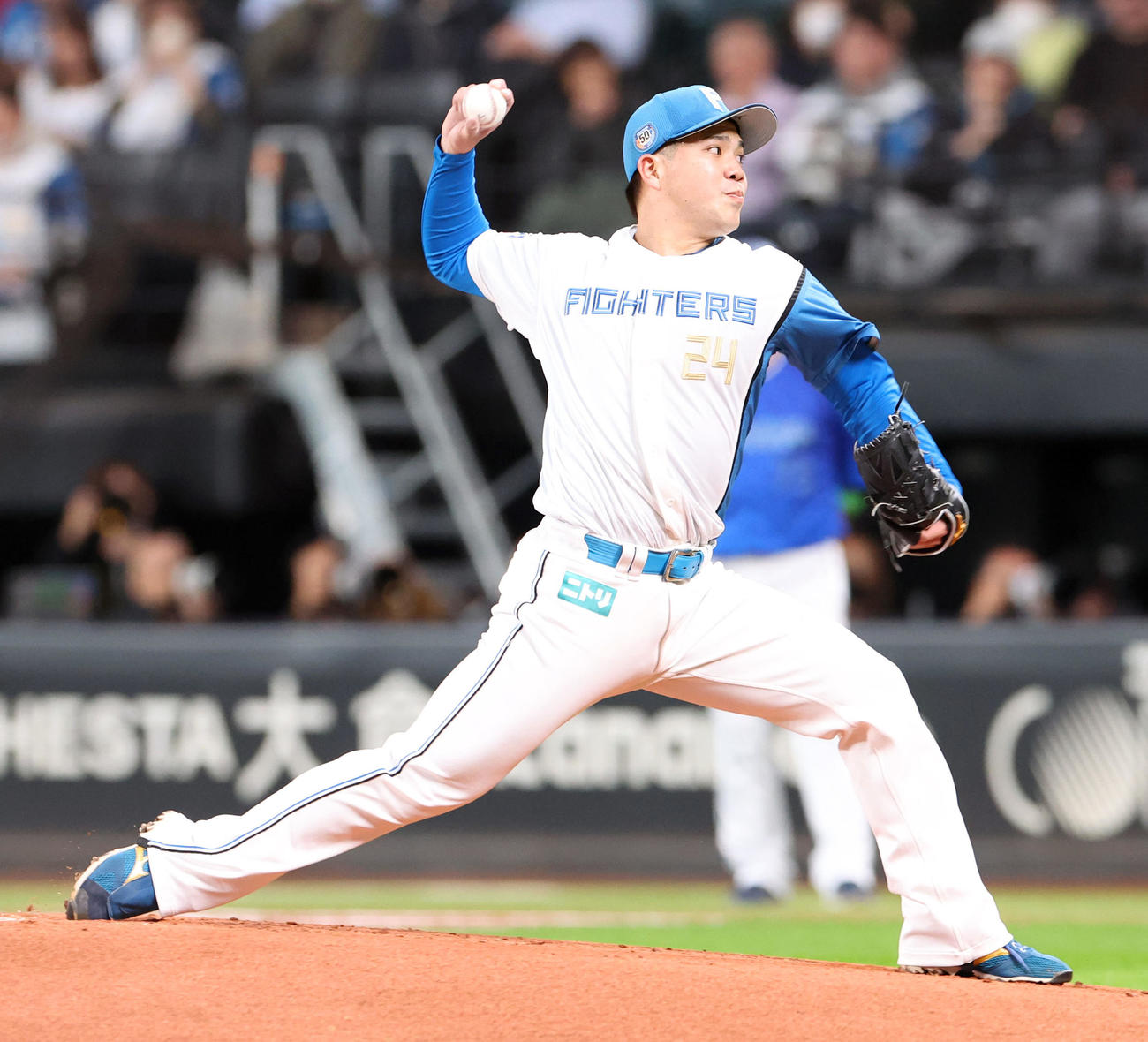 日本ハム対DeNA　日本ハム先発の金村（撮影・佐藤翔太）