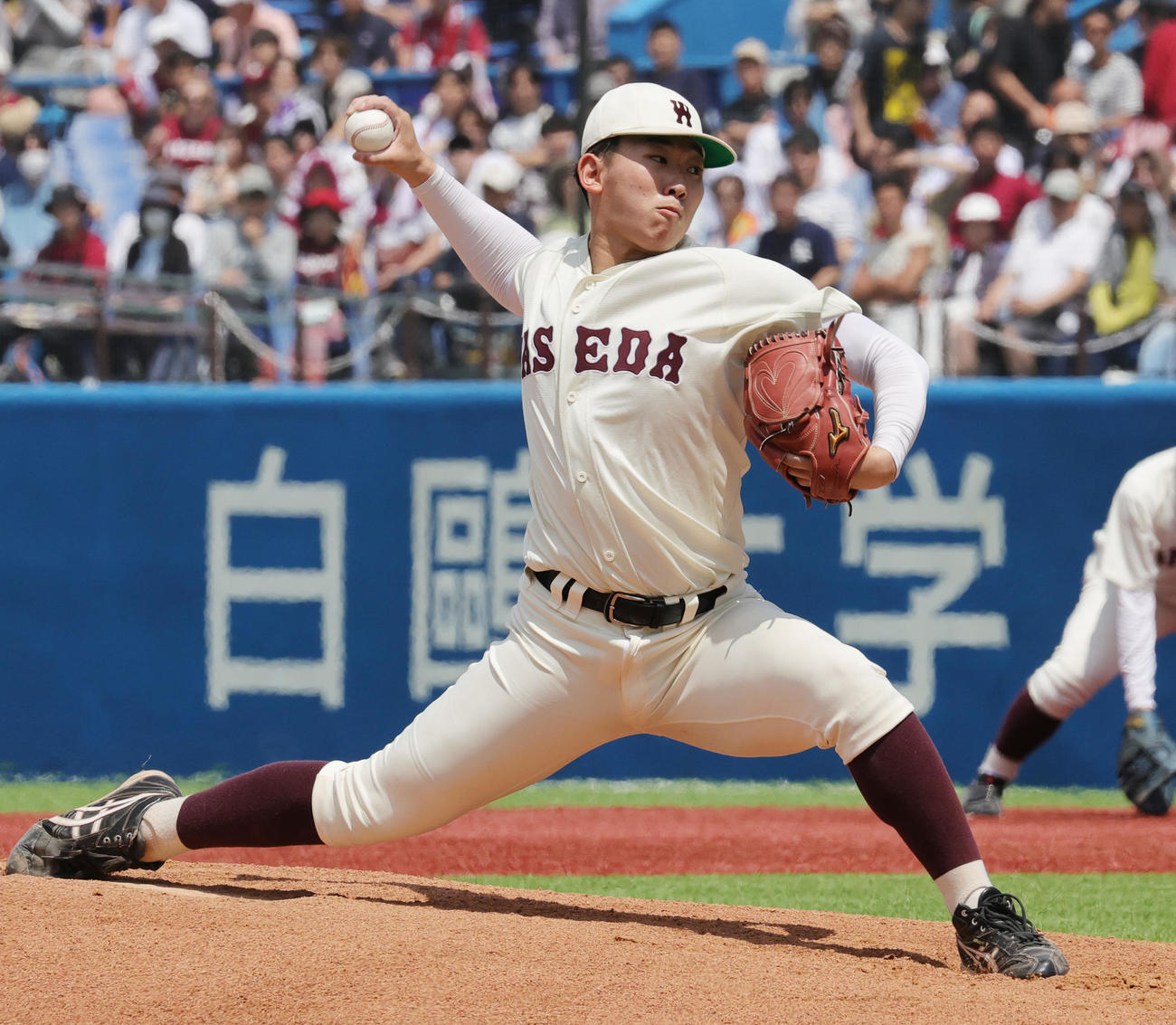 慶大対早大　早大先発の伊藤樹（撮影・野上伸悟）