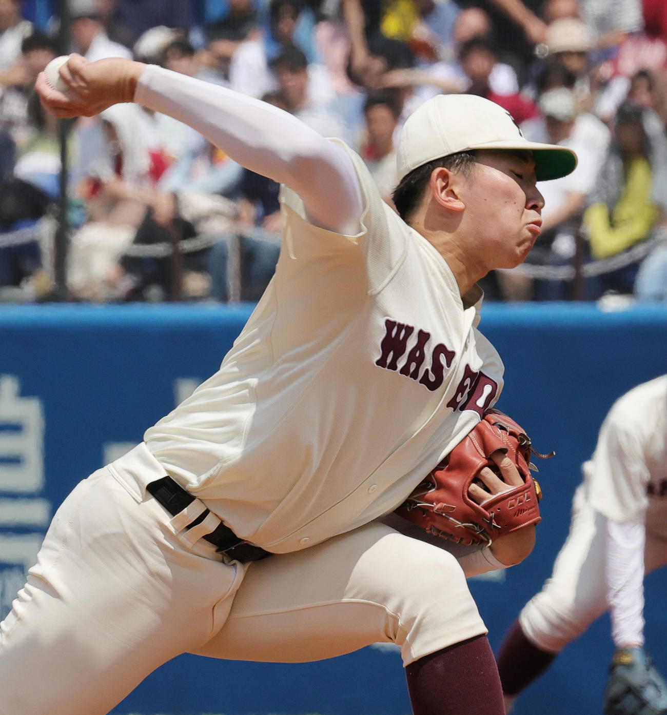 慶大対早大　早大先発の伊藤樹（撮影・野上伸悟）
