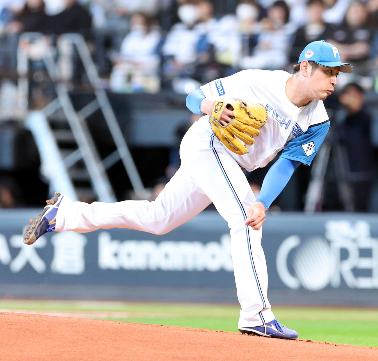 日本ハム対DeNA　日本ハム先発の加藤貴（撮影・佐藤翔太）