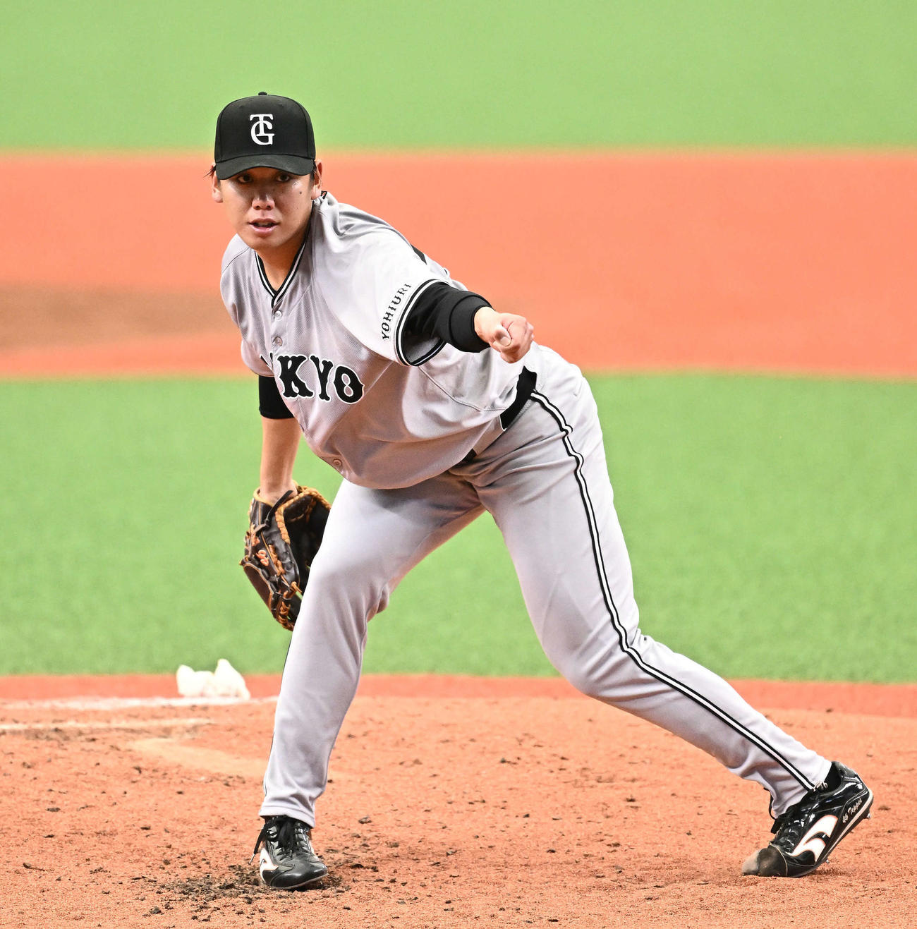 西武対巨人　巨人先発の又木（撮影・滝沢徹郎）