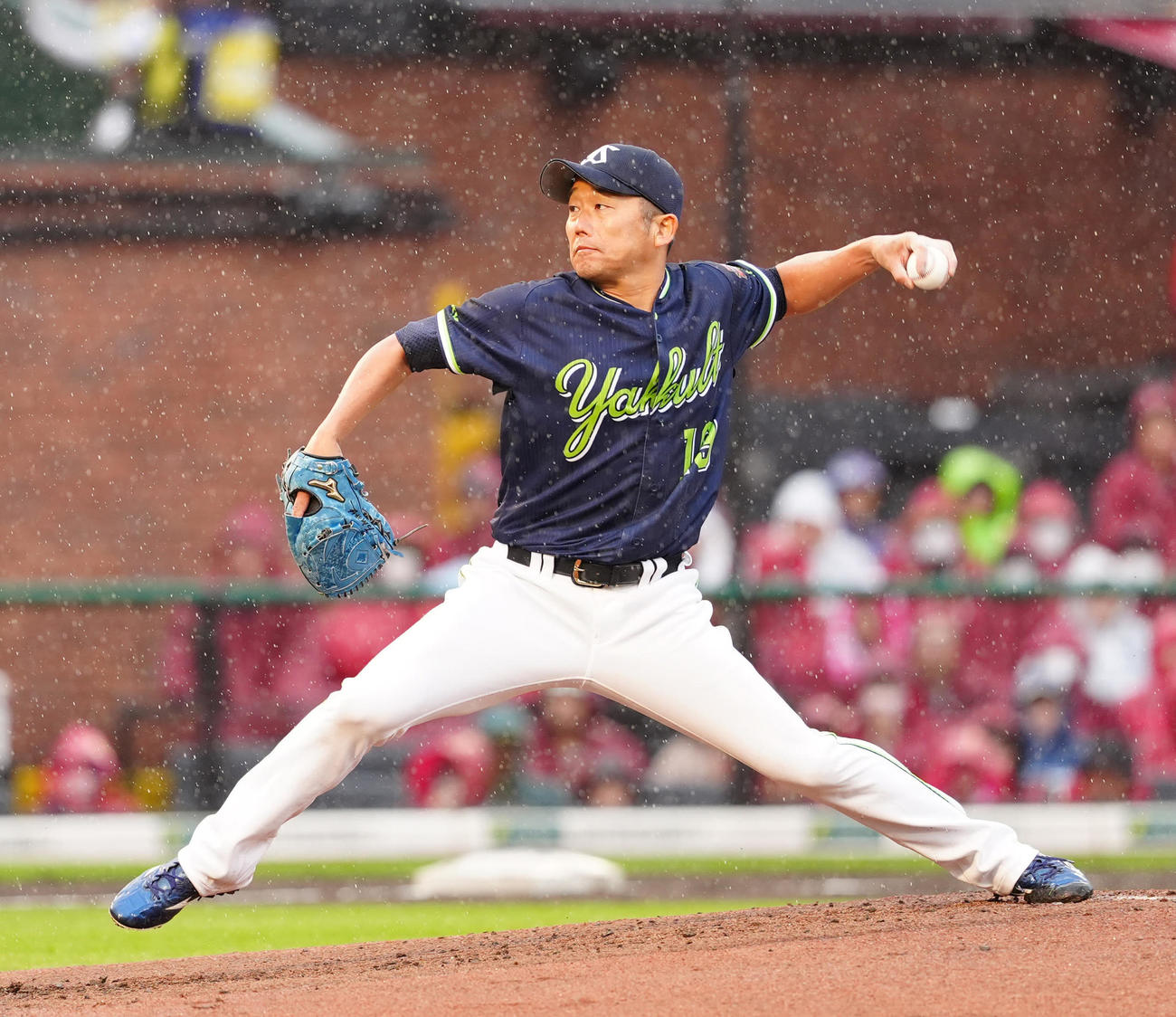 楽天対ヤクルト　ヤクルト先発の石川（撮影・江口和貴）