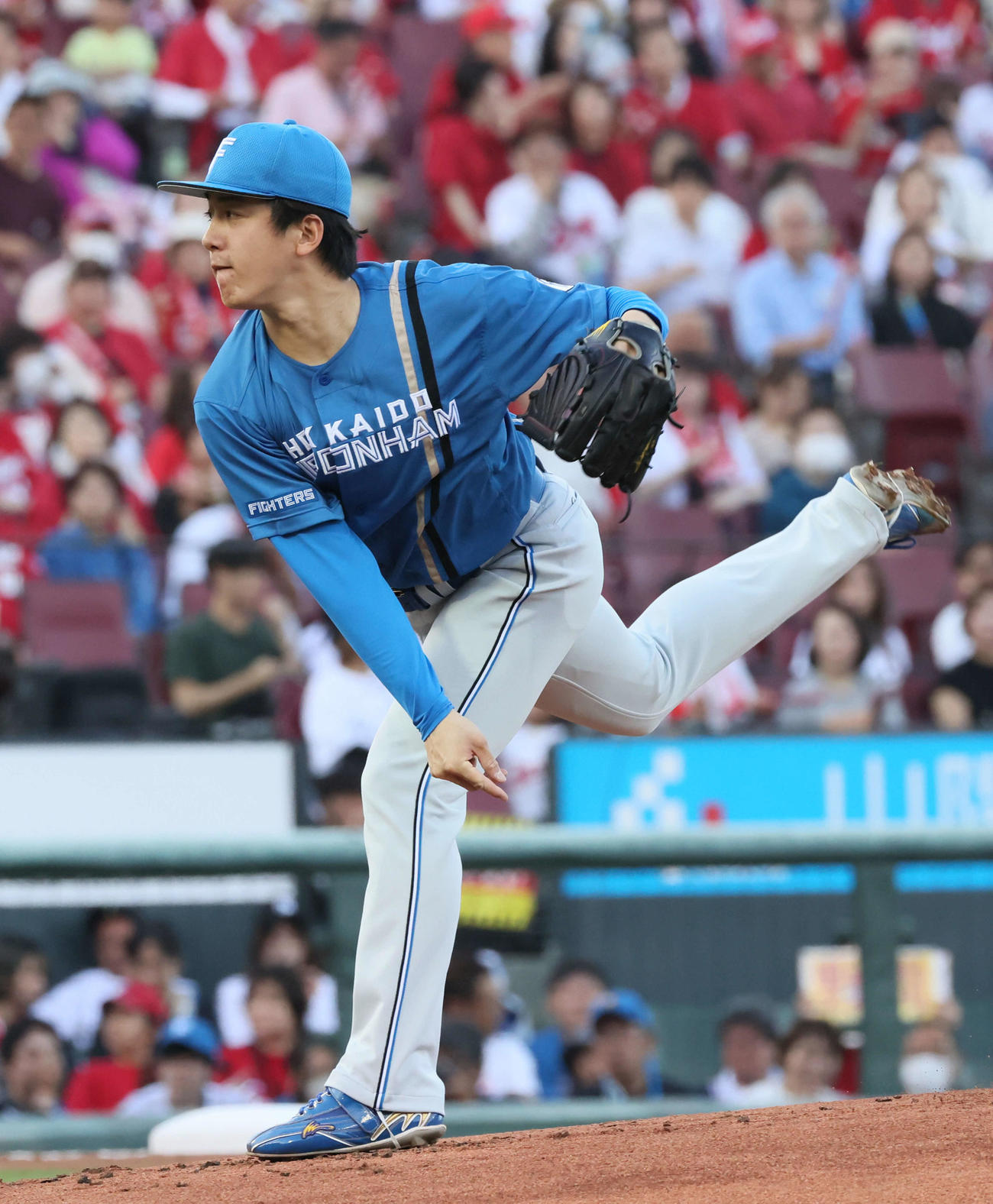 広島対日本ハム　日本ハム先発の北山（撮影・加藤孝規）