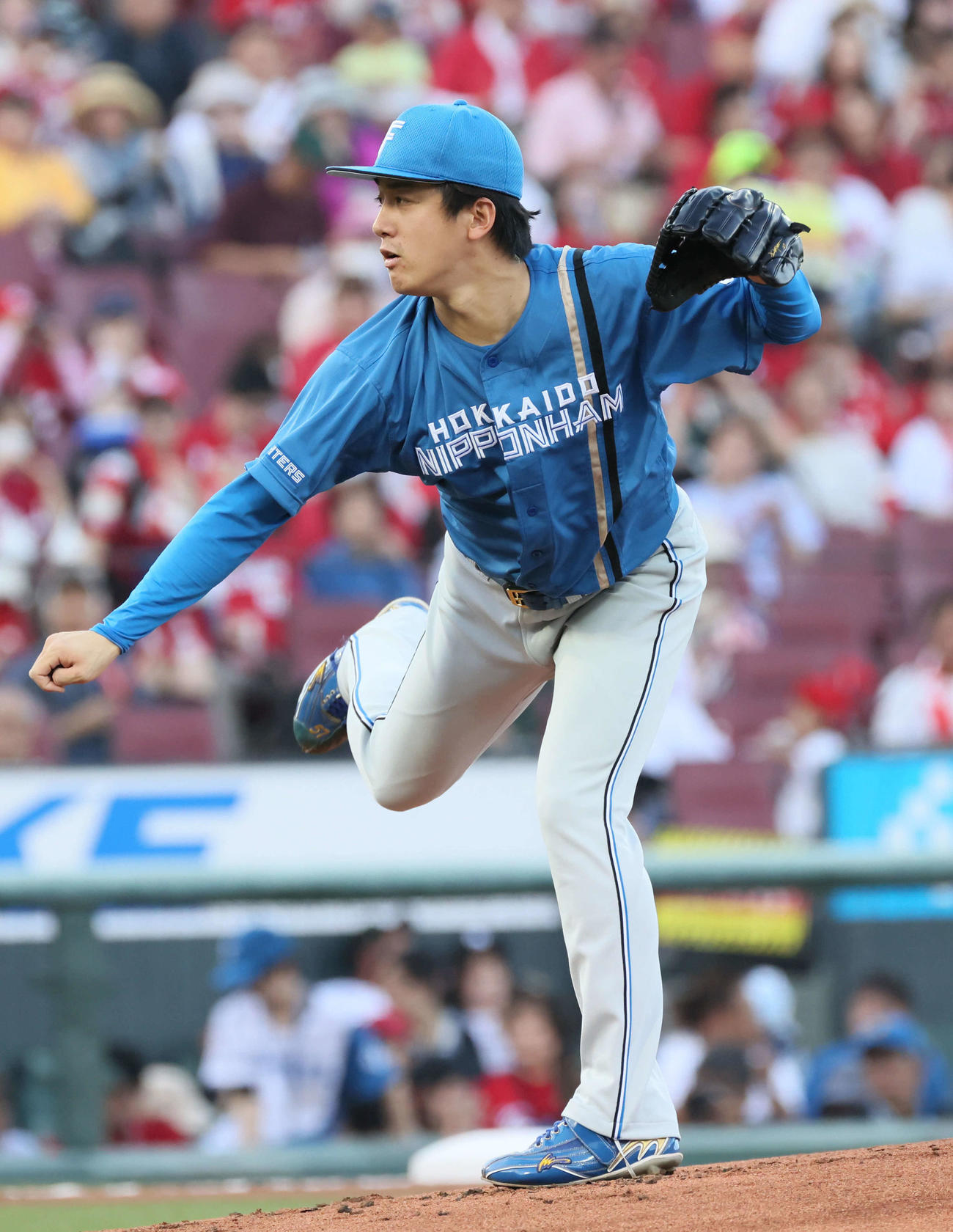 広島対日本ハム　日本ハム先発の北山（撮影・加藤孝規）