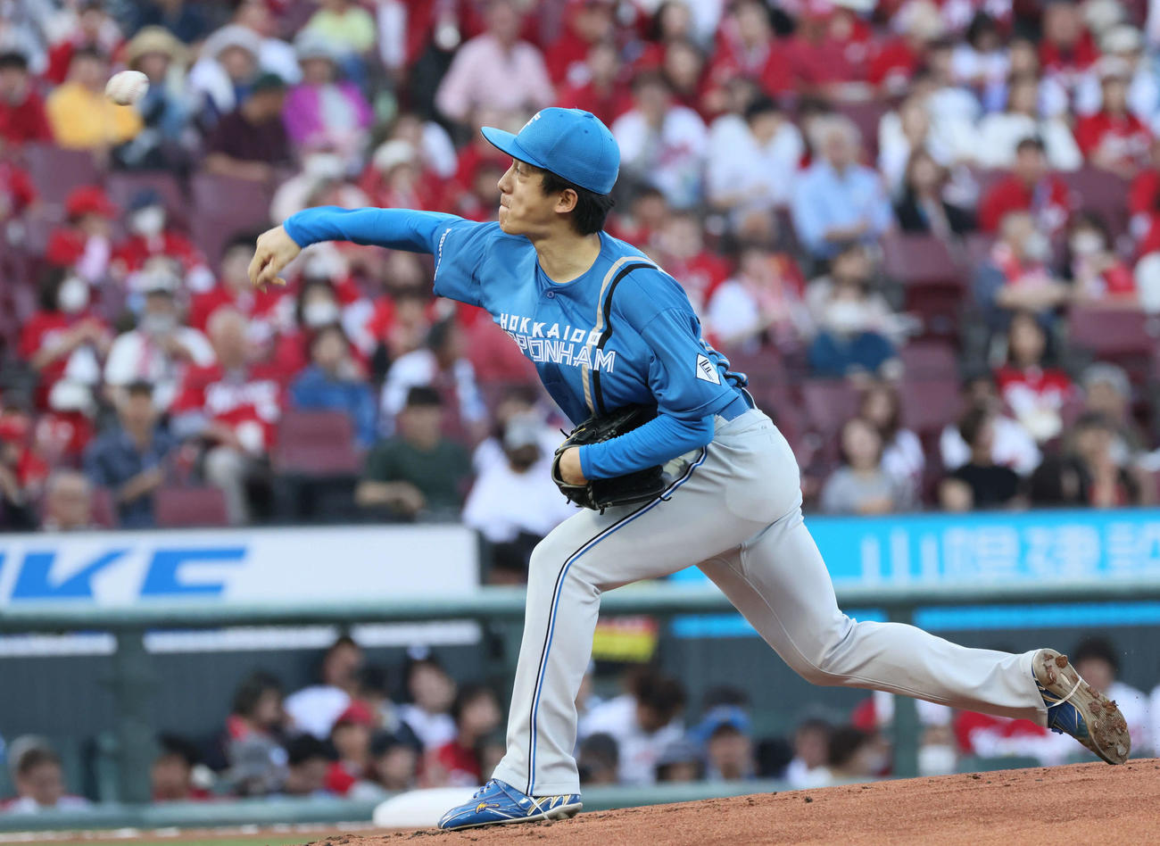広島対日本ハム　日本ハム先発の北山（撮影・加藤孝規）