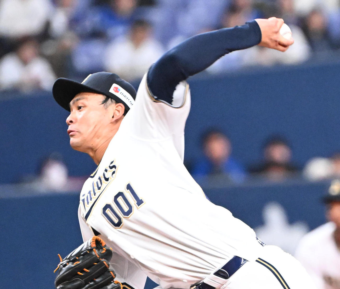 オリックス佐藤一磨（2024年3月撮影）