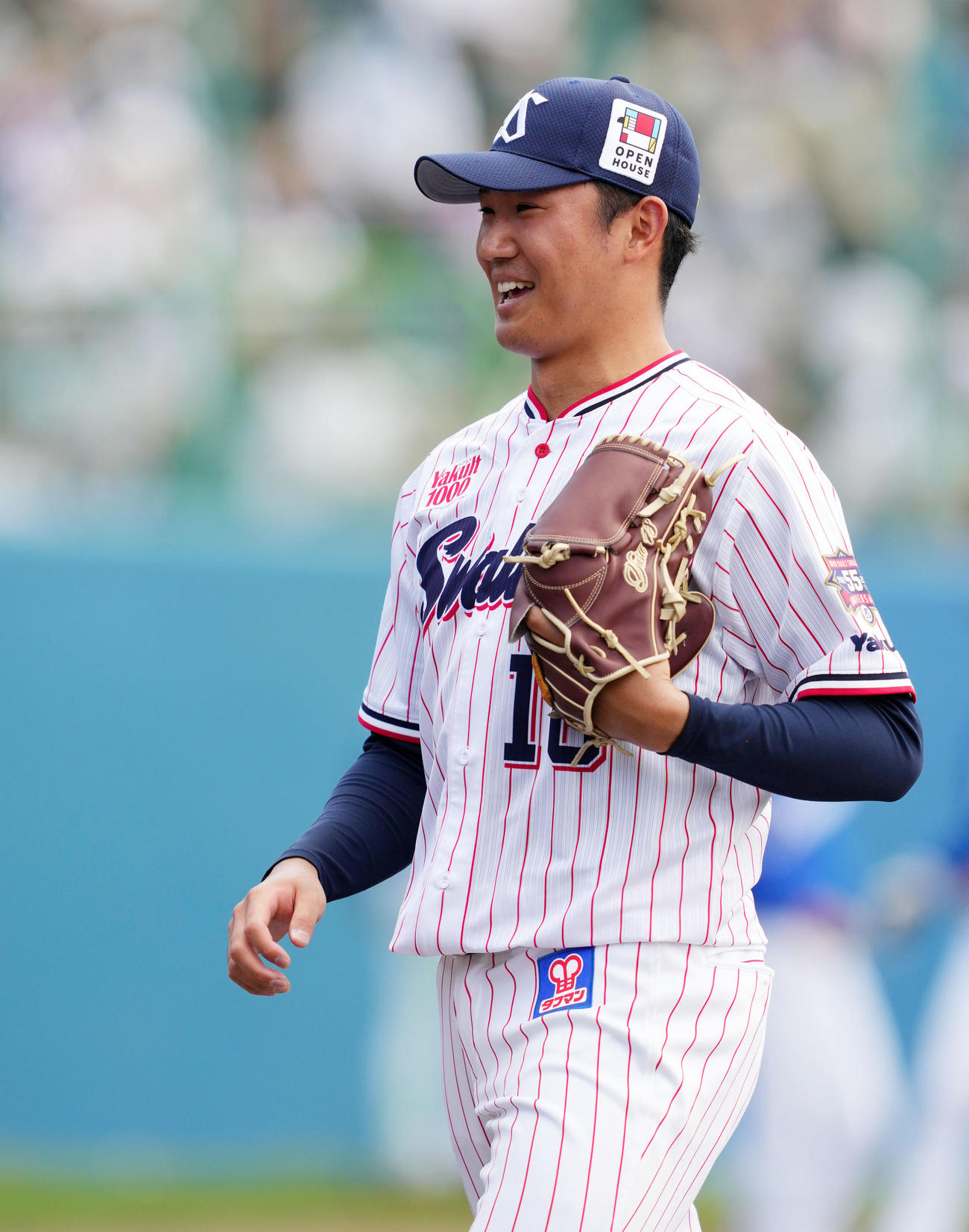 ヤクルト奥川恭伸（2024年2月18日撮影）
