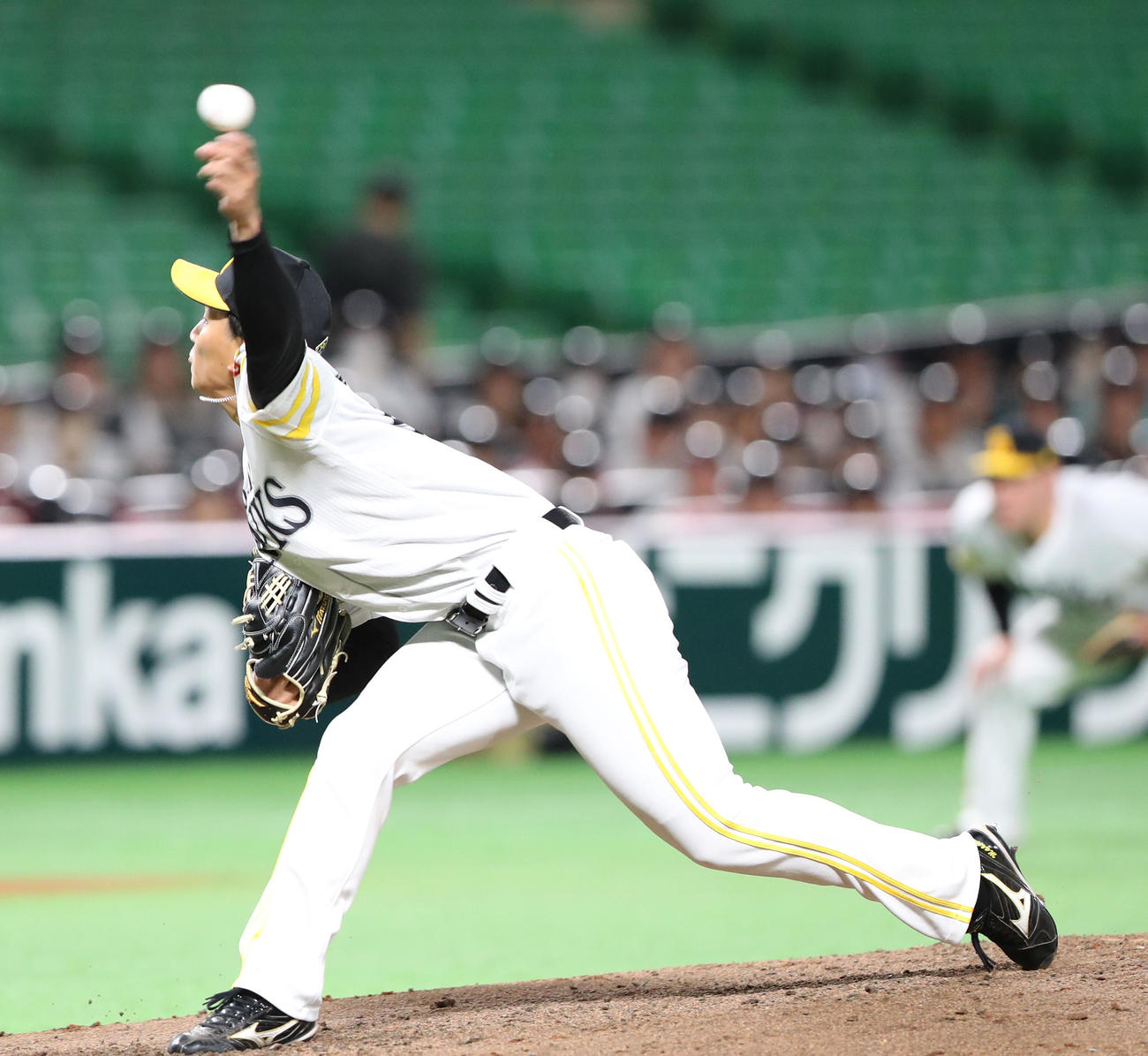 ウエスタン・リーグ　ソフトバンク対中日　先発・前田悠（撮影・鬼束羽瑠菜）