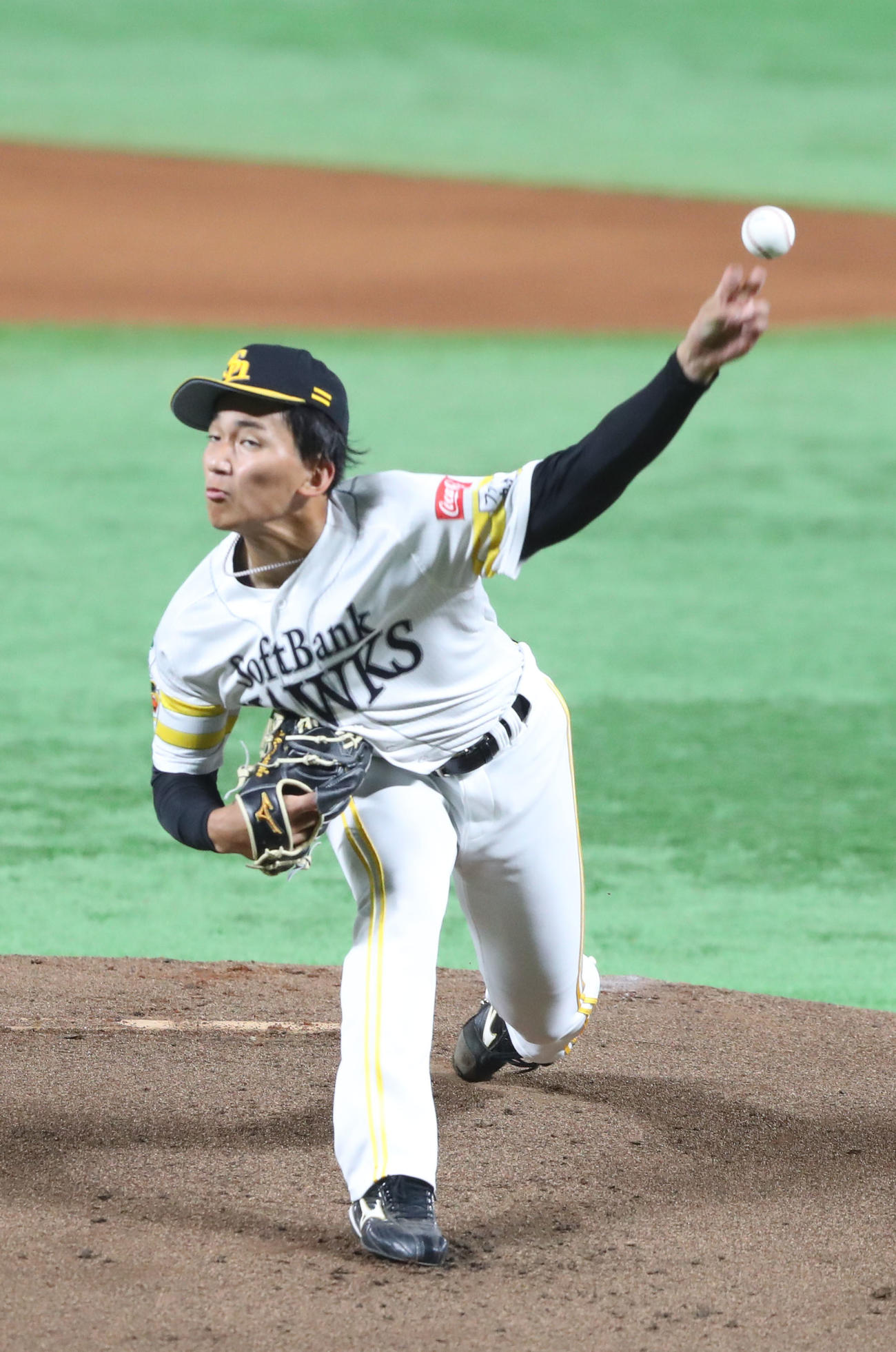 ウエスタン・リーグ　ソフトバンク対中日　先発・前田悠伍（撮影・鬼束羽瑠菜）