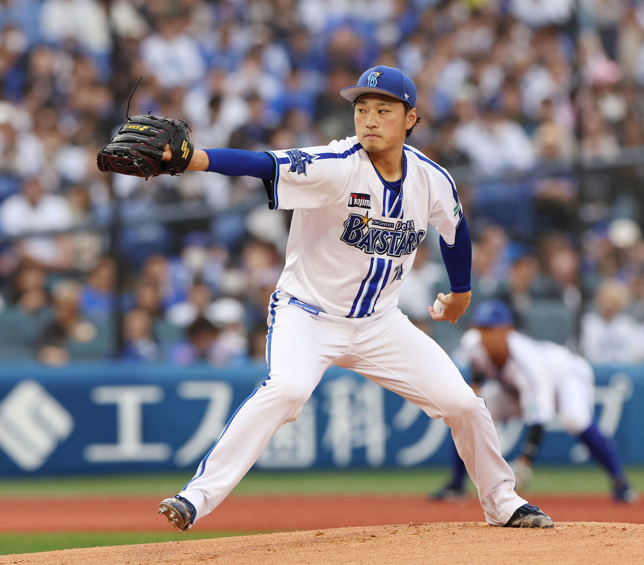 DeNA対オリックス　DeNA先発の石田健（撮影・宮地輝）