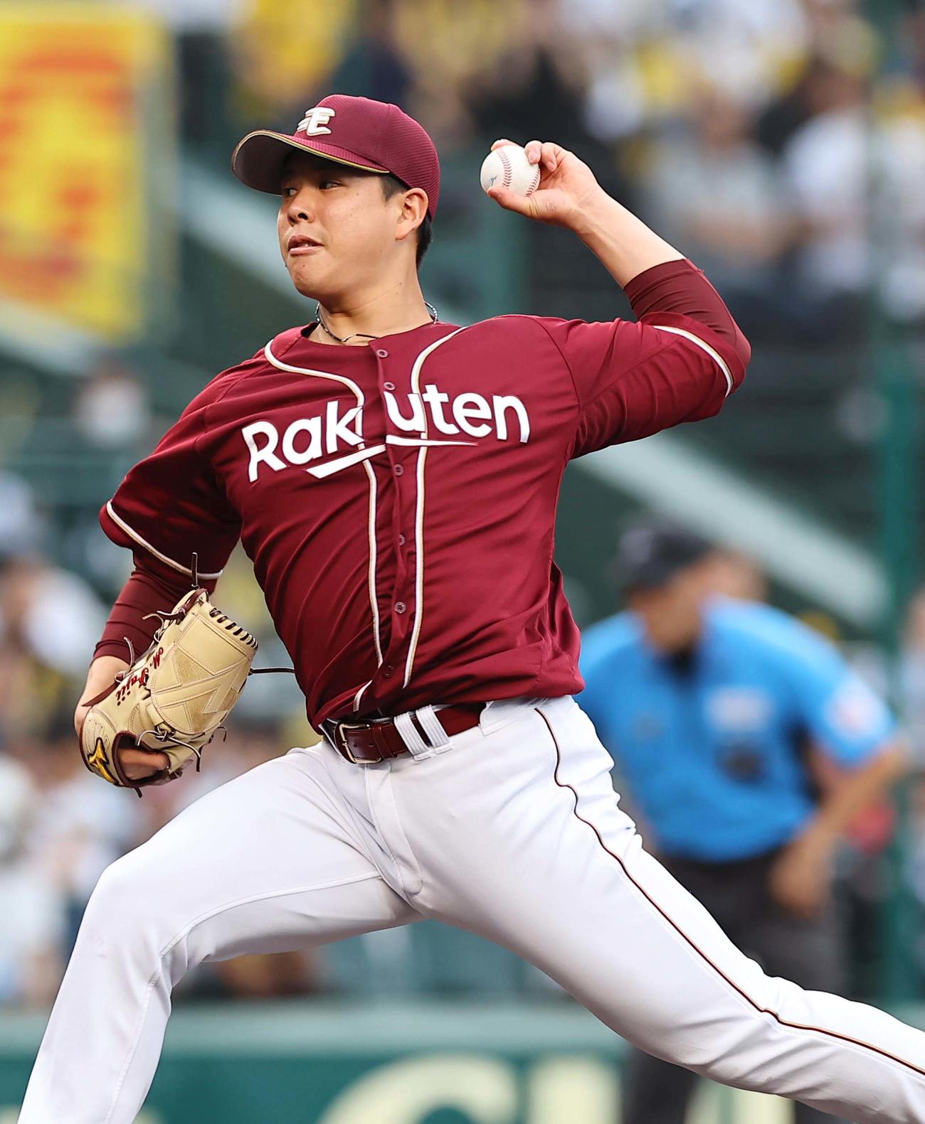 阪神対楽天　楽天先発の藤井（撮影・上田博志）