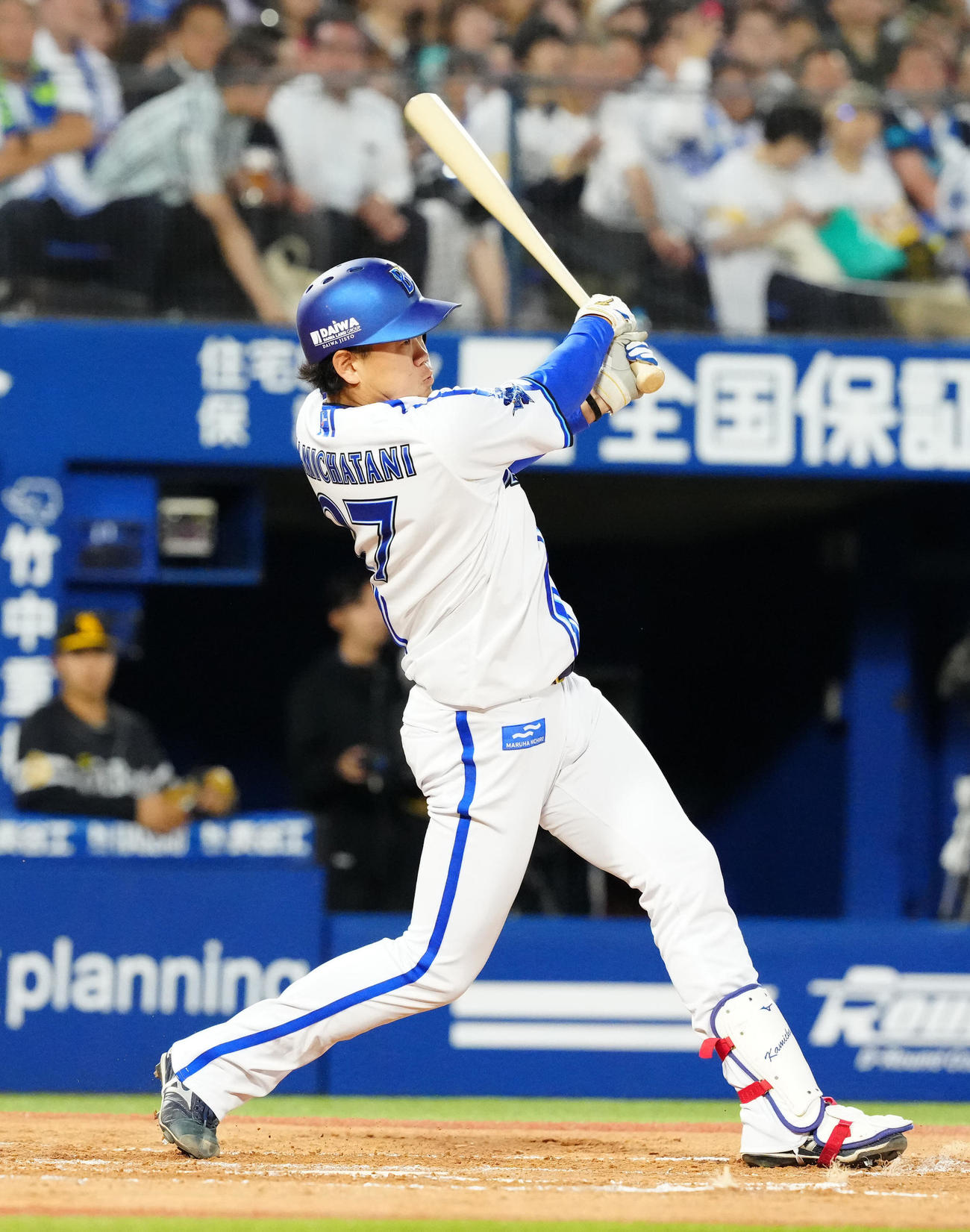DeNA対ソフトバンク　3回裏DeNA無死、右ゴロに倒れる上茶谷（撮影・江口和貴）