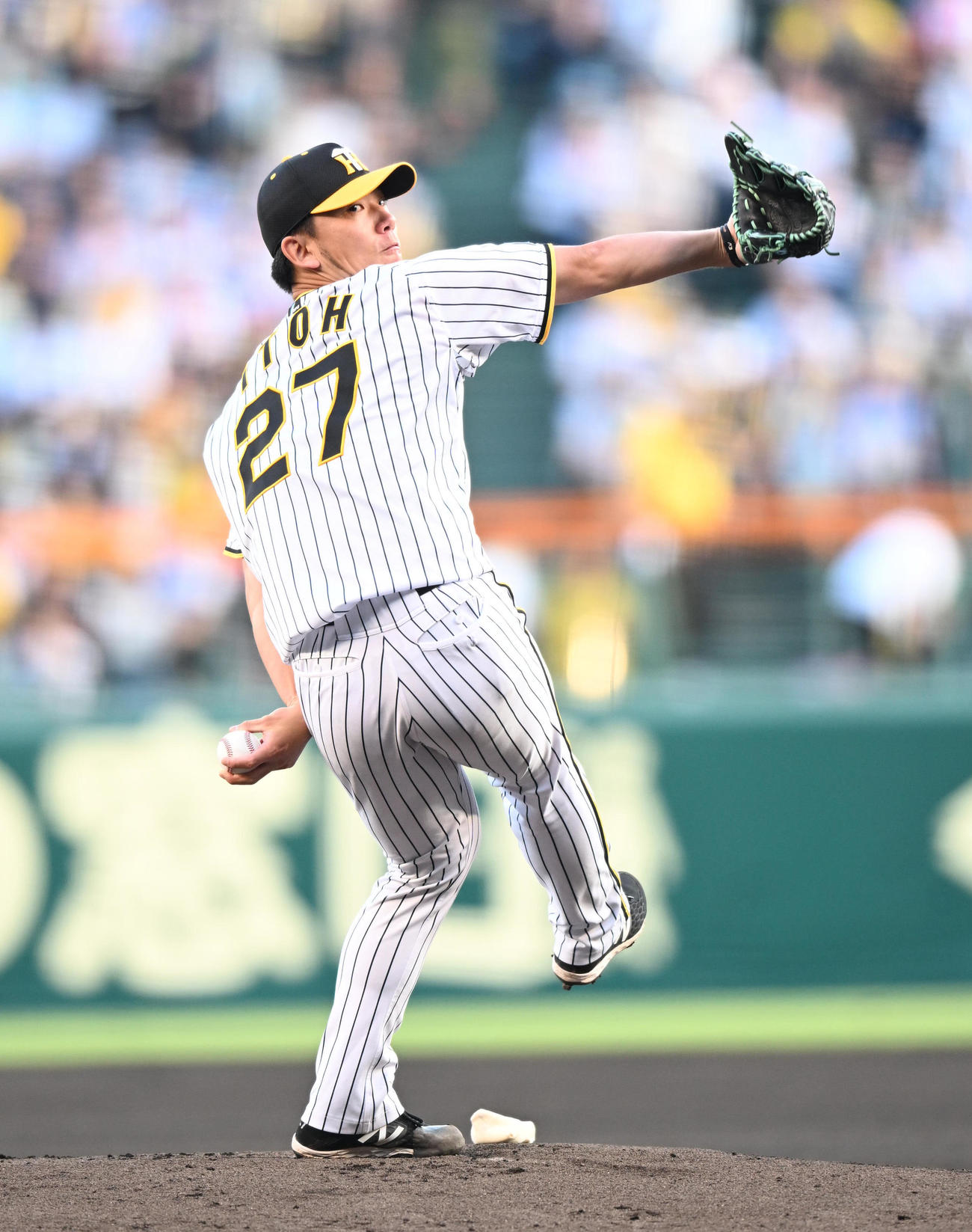 阪神対西武　先発する阪神伊藤将（撮影・和賀正仁）