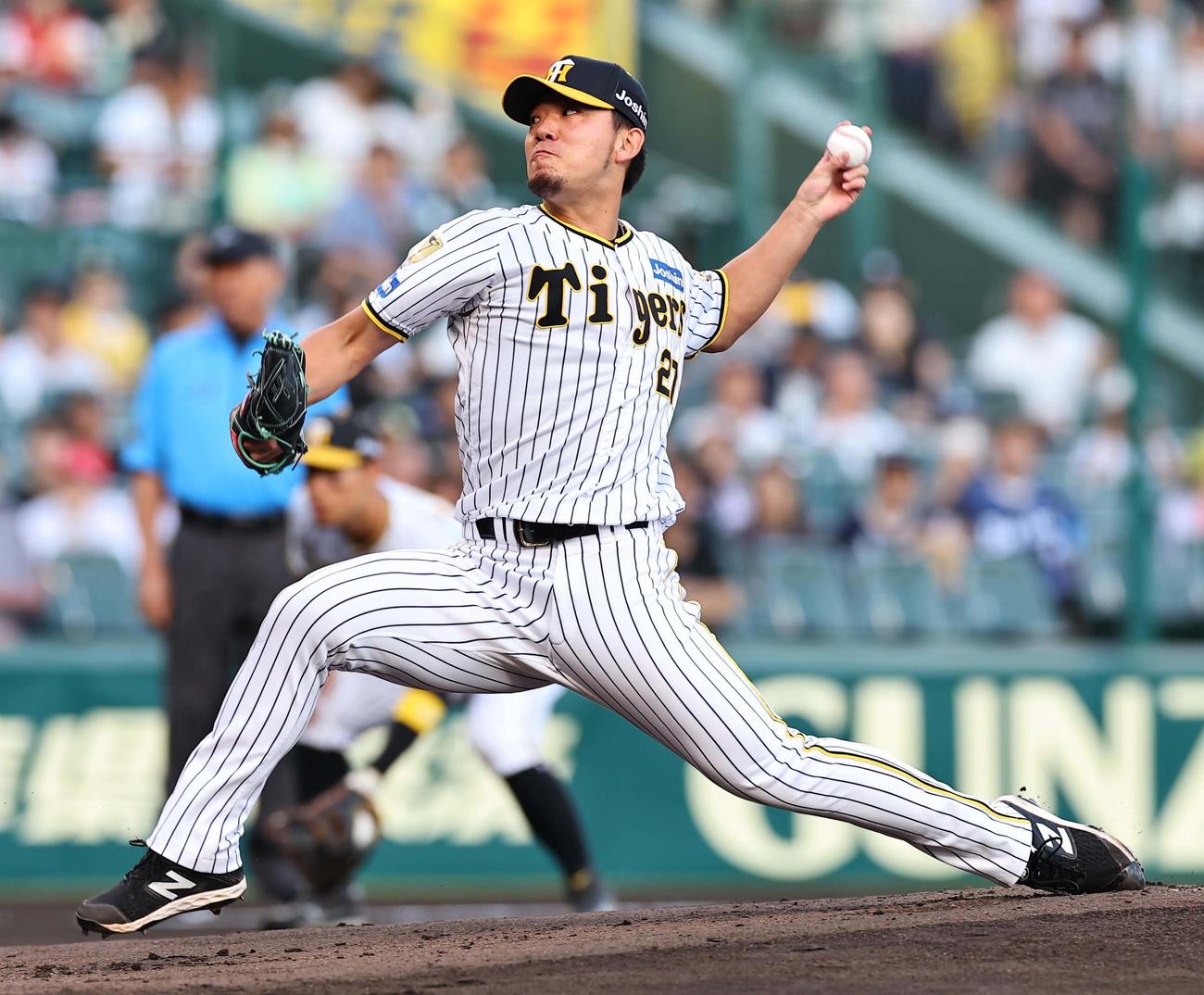 阪神対西武　阪神先発の伊藤将（撮影・上田博志）