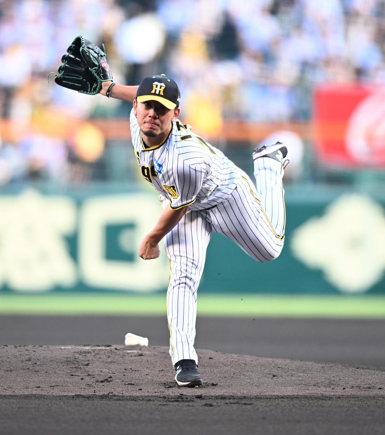 阪神対西武　先発する阪神伊藤将（撮影・和賀正仁）