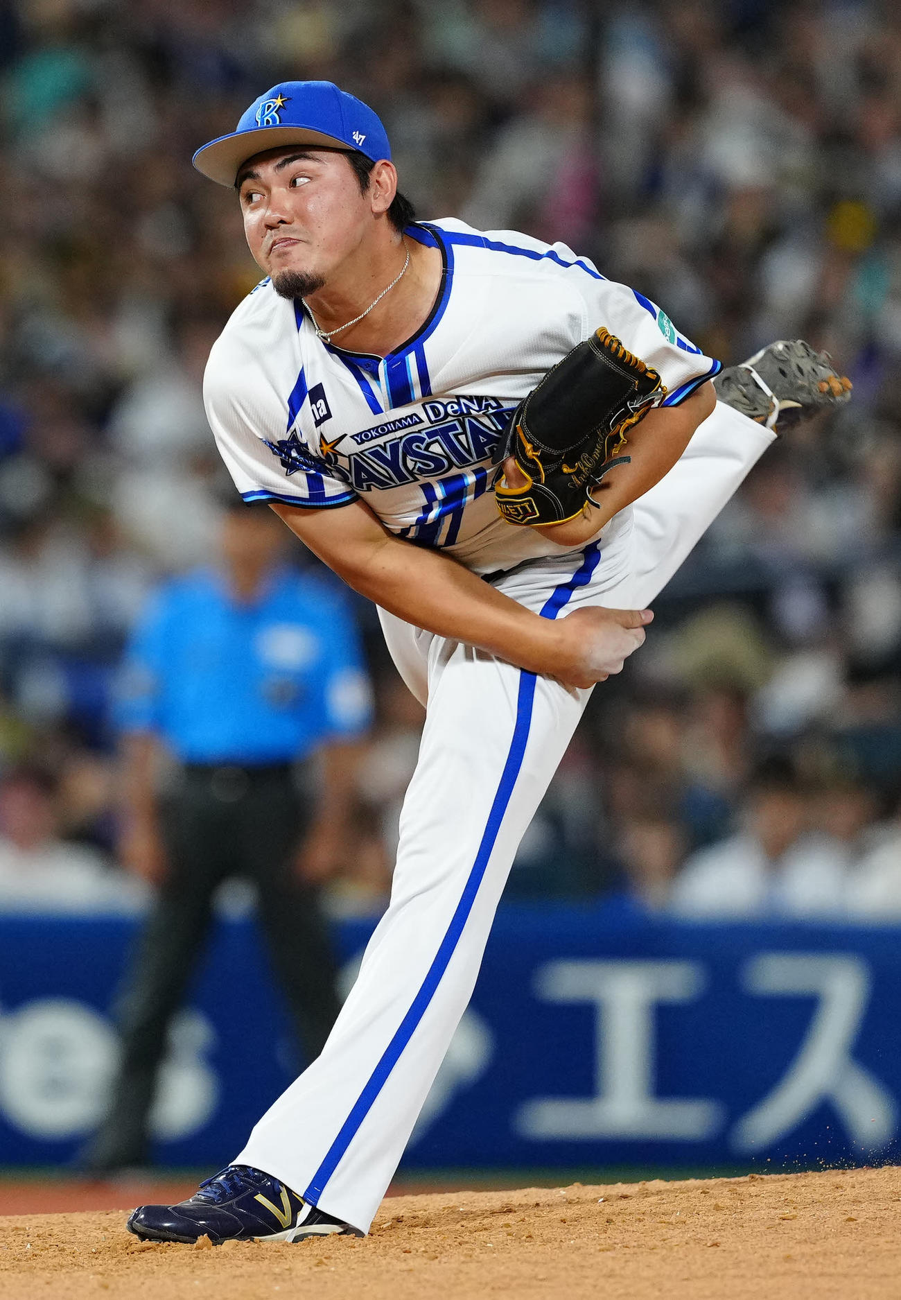 DeNA対ソフトバンク　DeNA5番手の中川虎（撮影・江口和貴）