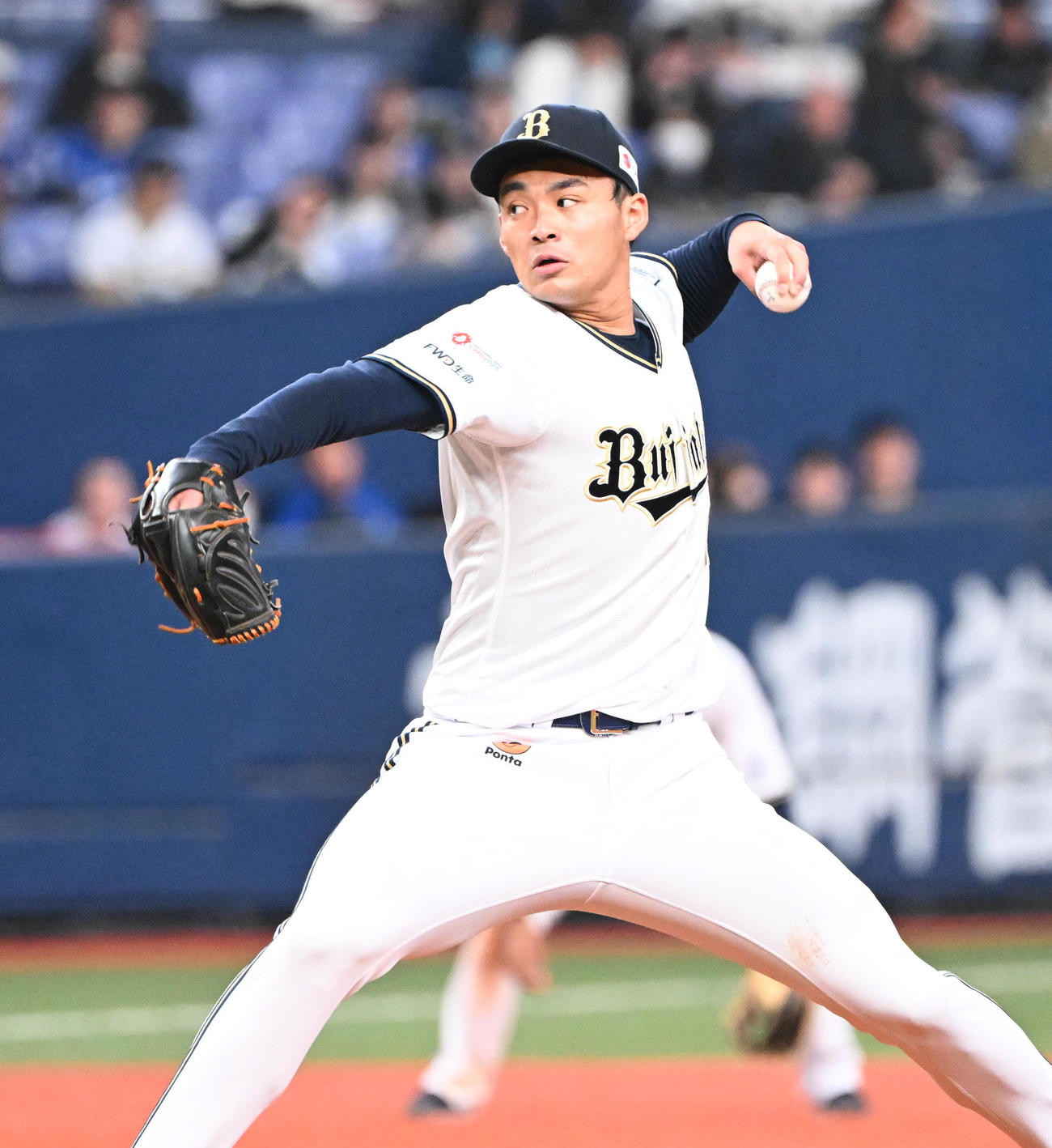 オリックス佐藤一磨（2024年3月撮影）