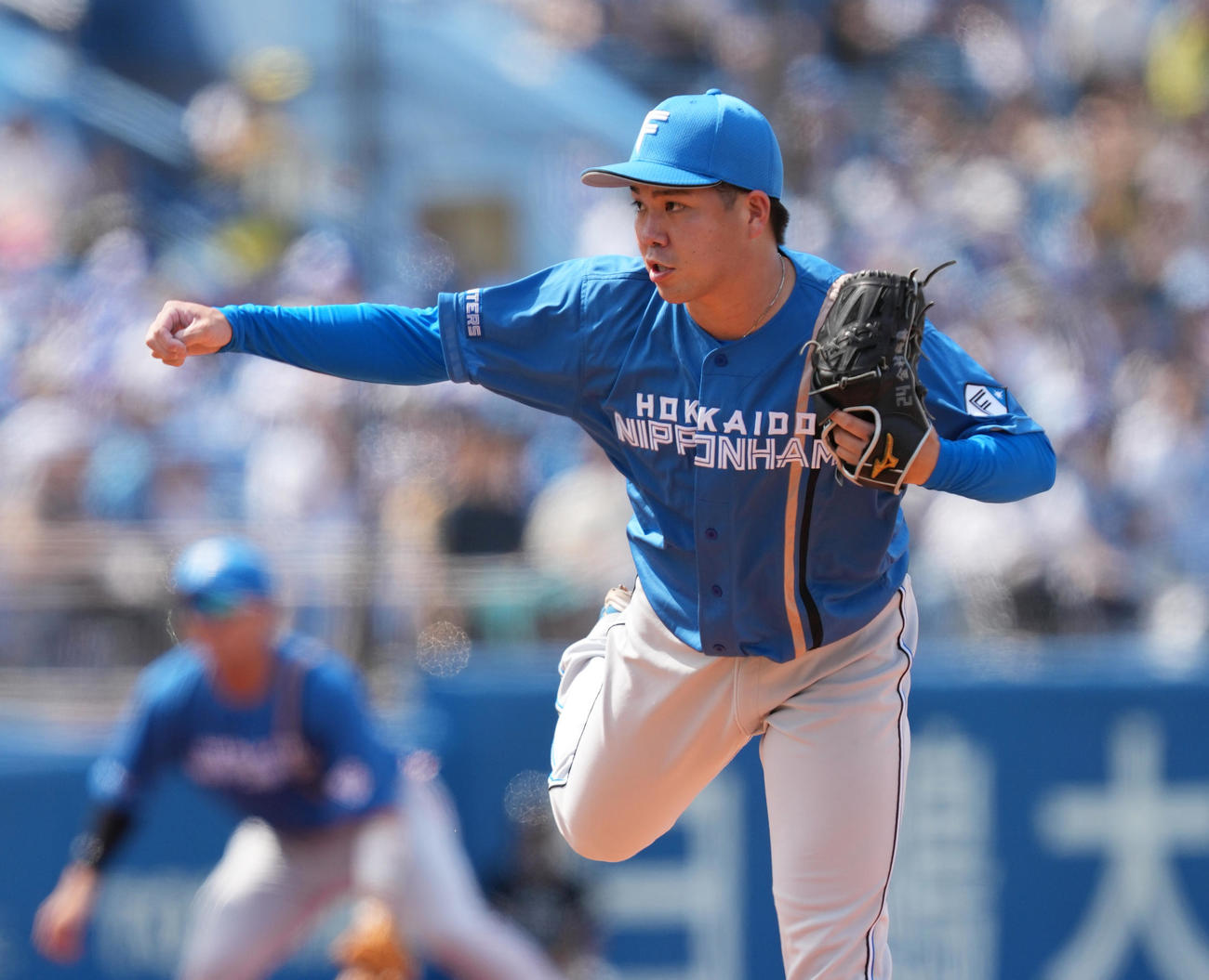 ヤクルト対日本ハム　日本ハム先発の金村（撮影・菅敏）
