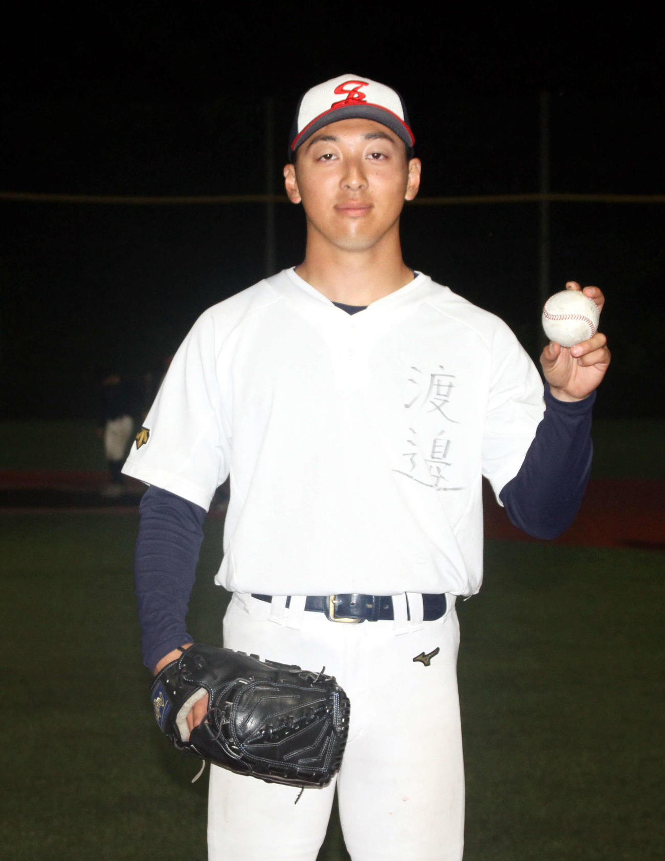 一戦必勝で全国制覇を誓った仙台大エース渡辺（撮影・木村有優）