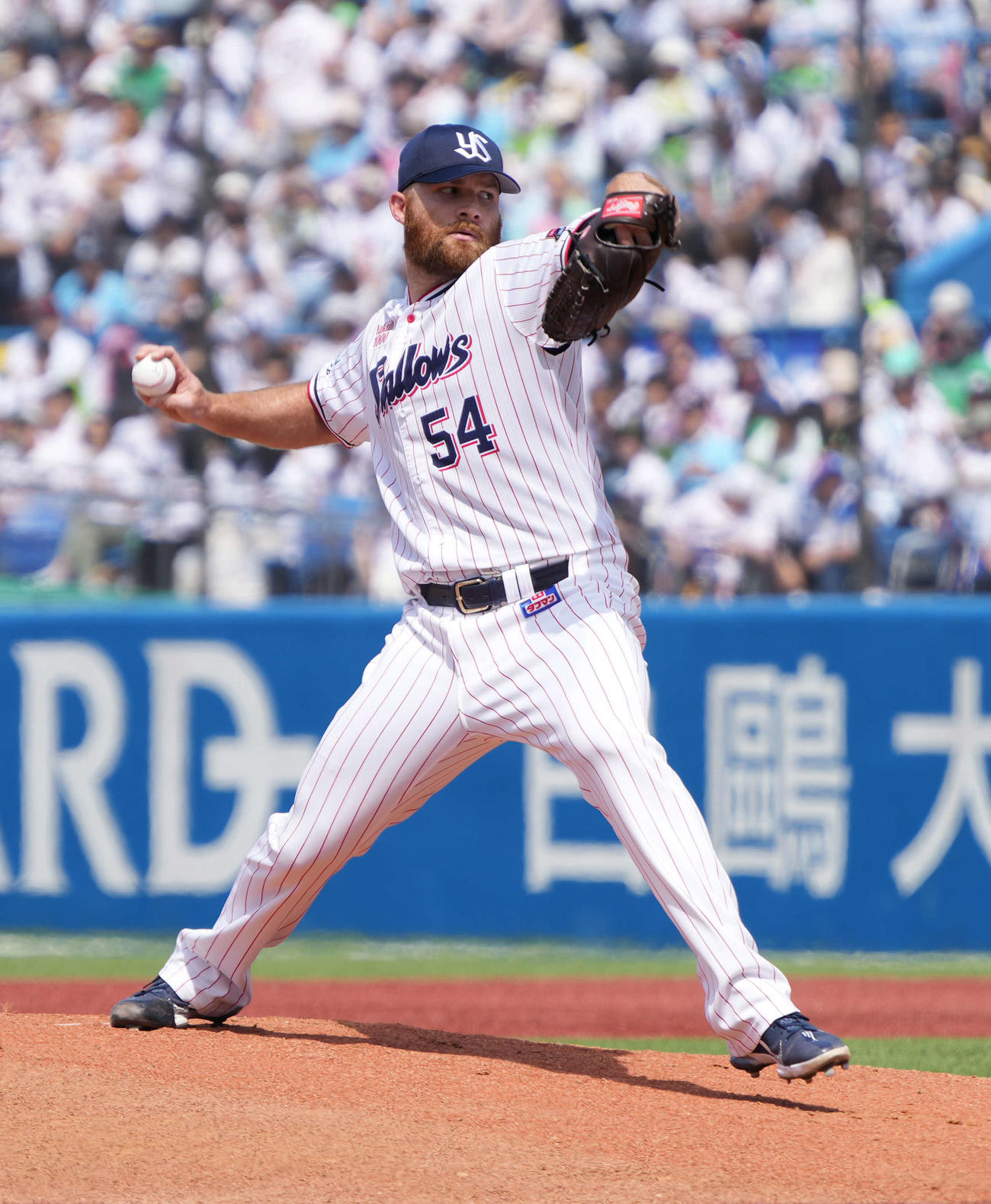 ヤクルト対日本ハム　ヤクルト先発のサイスニード（撮影・小沢裕）