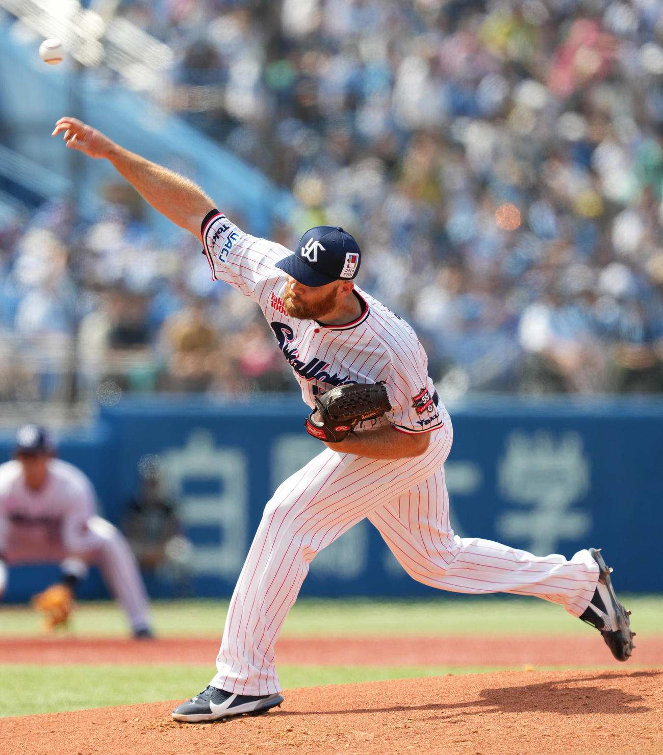 ヤクルト対日本ハム　ヤクルト先発のサイスニード（撮影・菅敏）
