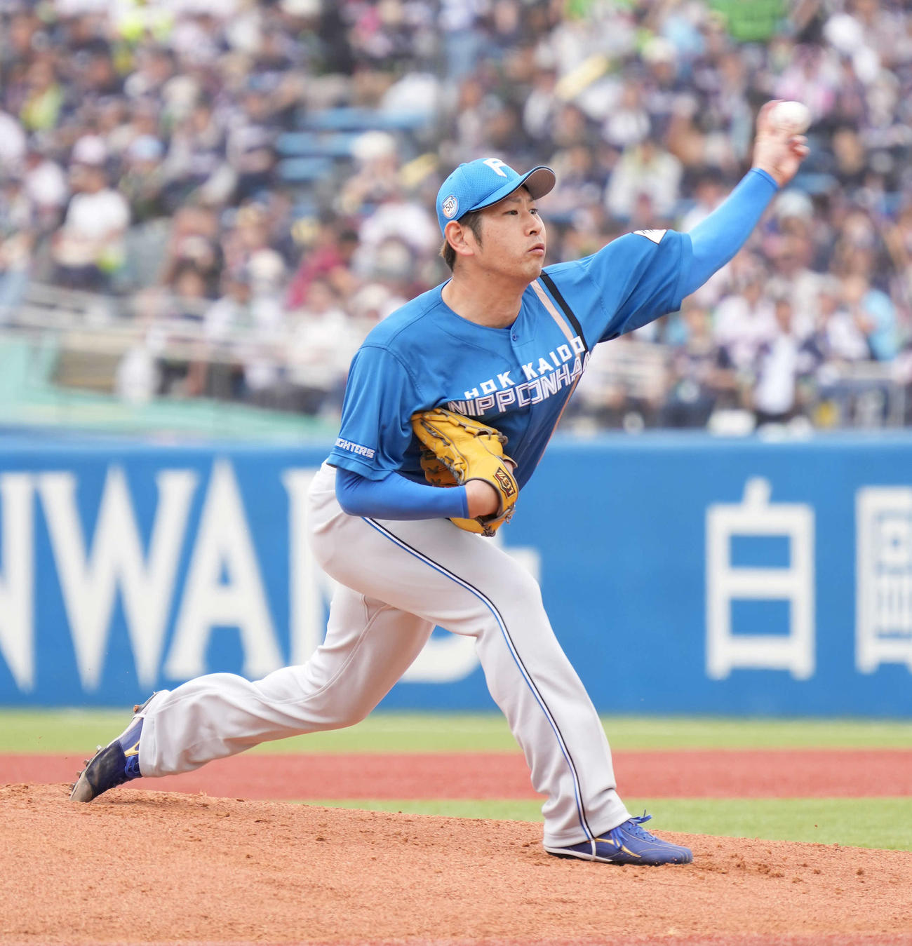 ヤクルト対日本ハム　日本ハム先発の加藤貴（撮影・小沢裕）