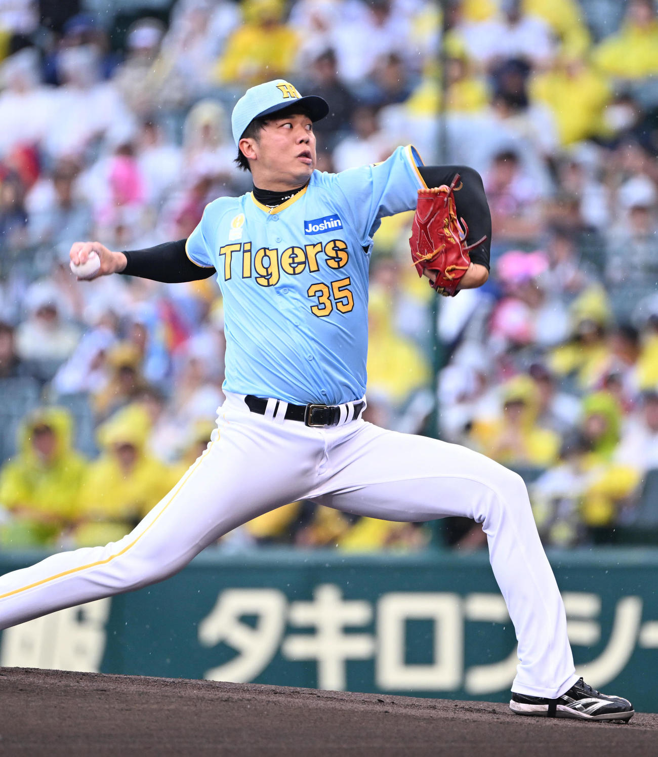 阪神対西武　先発する阪神才木（撮影・和賀正仁）