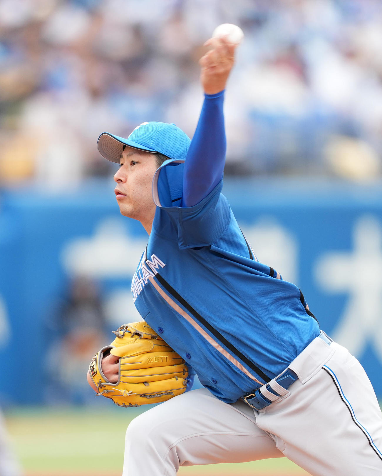 ヤクルト対日本ハム　日本ハム先発の加藤貴（撮影・菅敏）