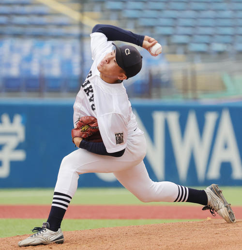 中京大対日本文理大 中京大先発の高木(撮影・野上伸悟)