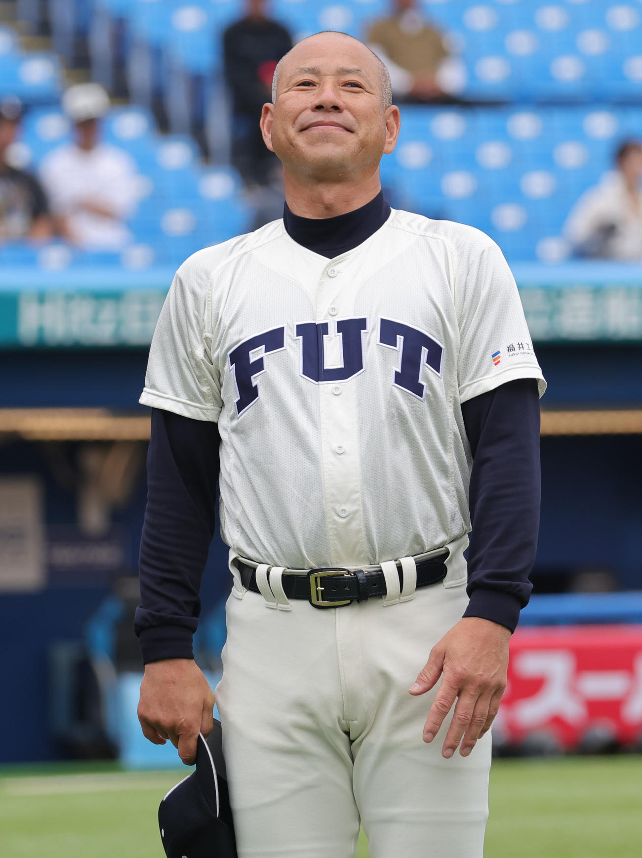 福井工大対桐蔭横浜大　福井工大・町田監督（撮影・野上伸悟）