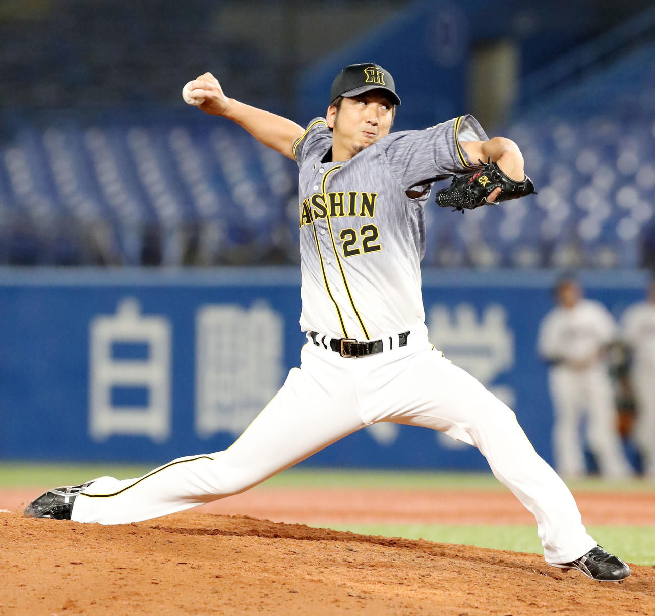 2020年6月、ヤクルト戦に阪神4番手で登板した藤川球児