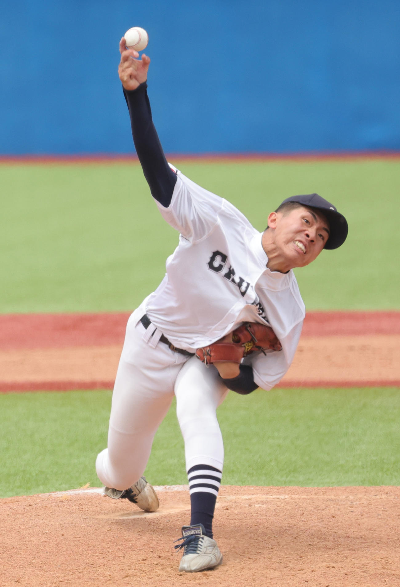 中京大対日本文理大　中京大先発の高木（撮影・野上伸悟）