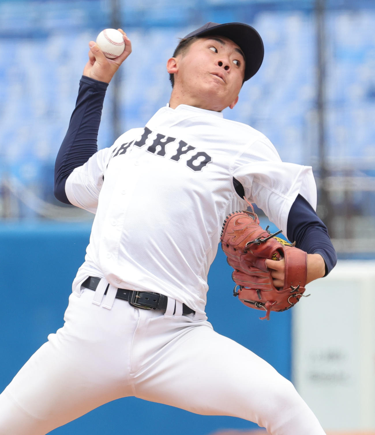 中京大対日本文理大　中京大先発の高木（撮影・野上伸悟）