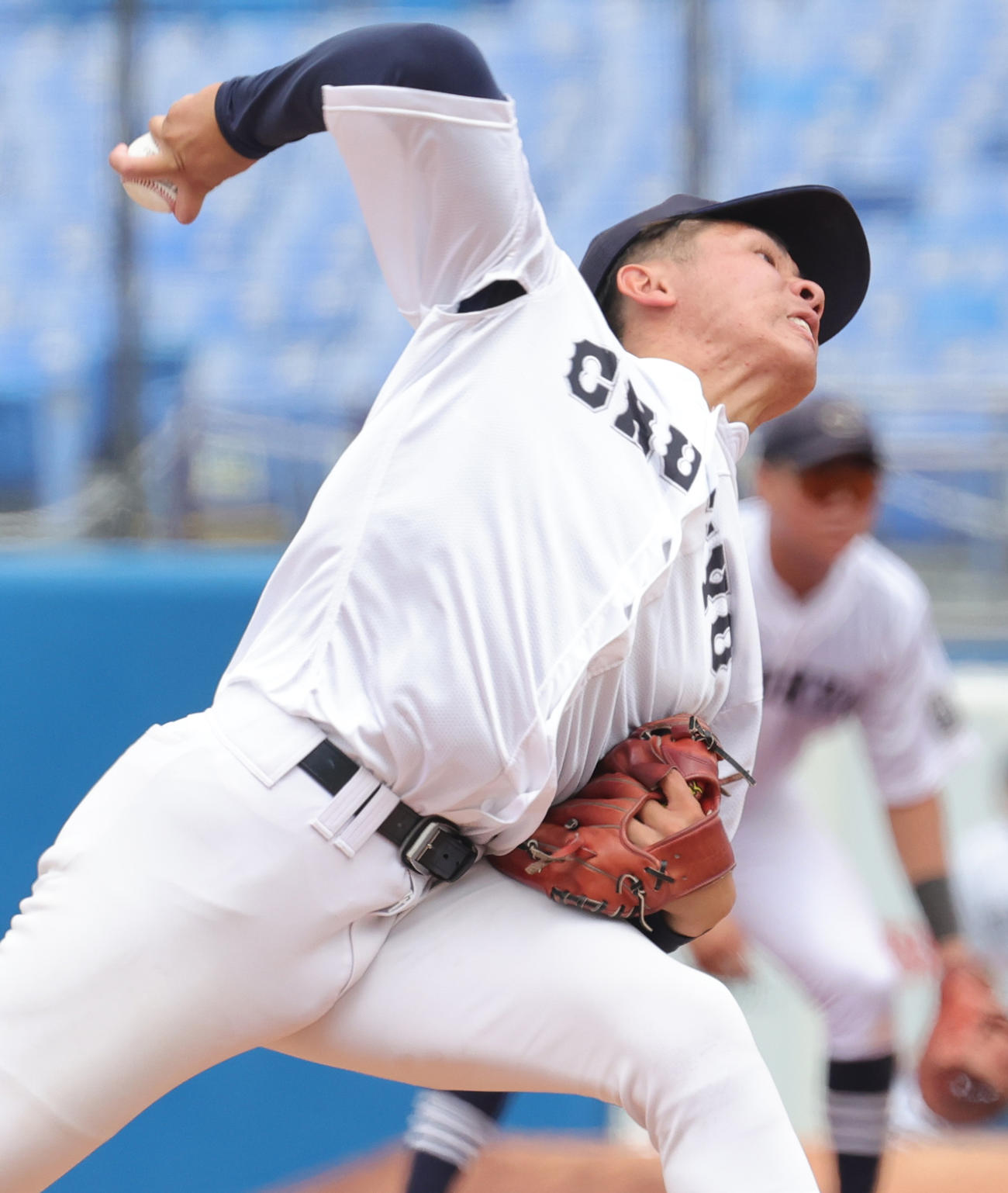 中京大対日本文理大　中京大先発の高木（撮影・野上伸悟）