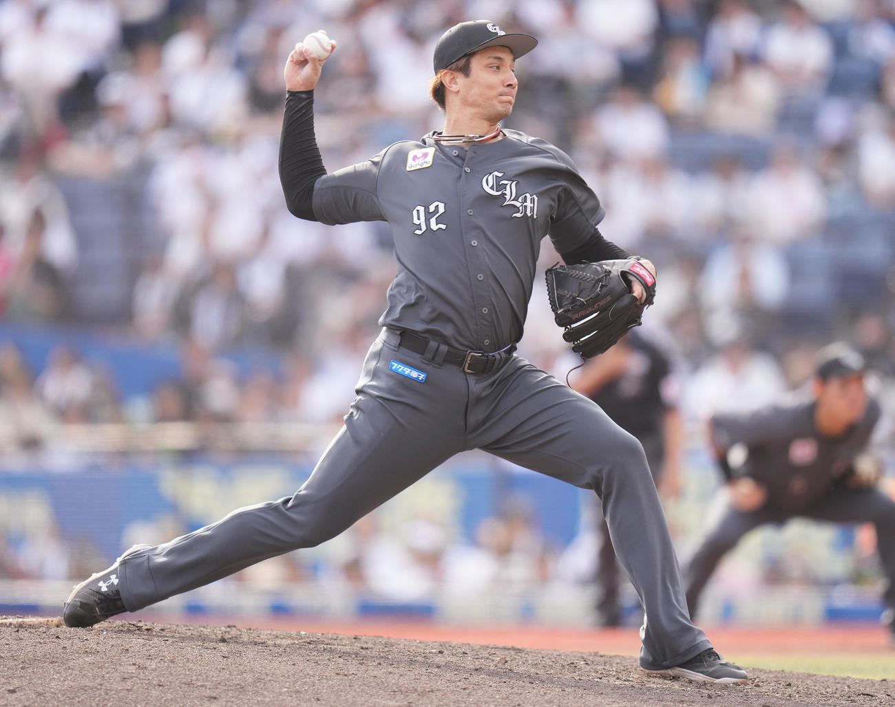 ロッテ国吉佑樹（2024年5月26日撮影）