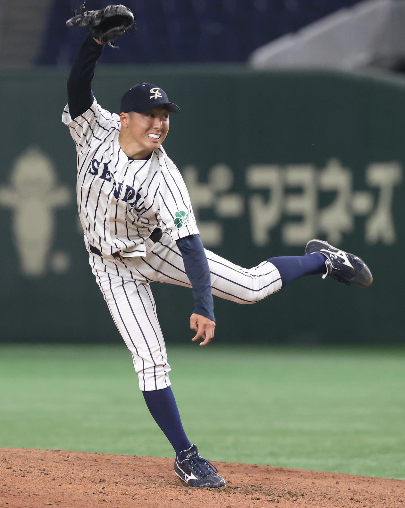 星槎道都大対仙台大　先発した仙台大・渡辺一（撮影・柴田隆二）