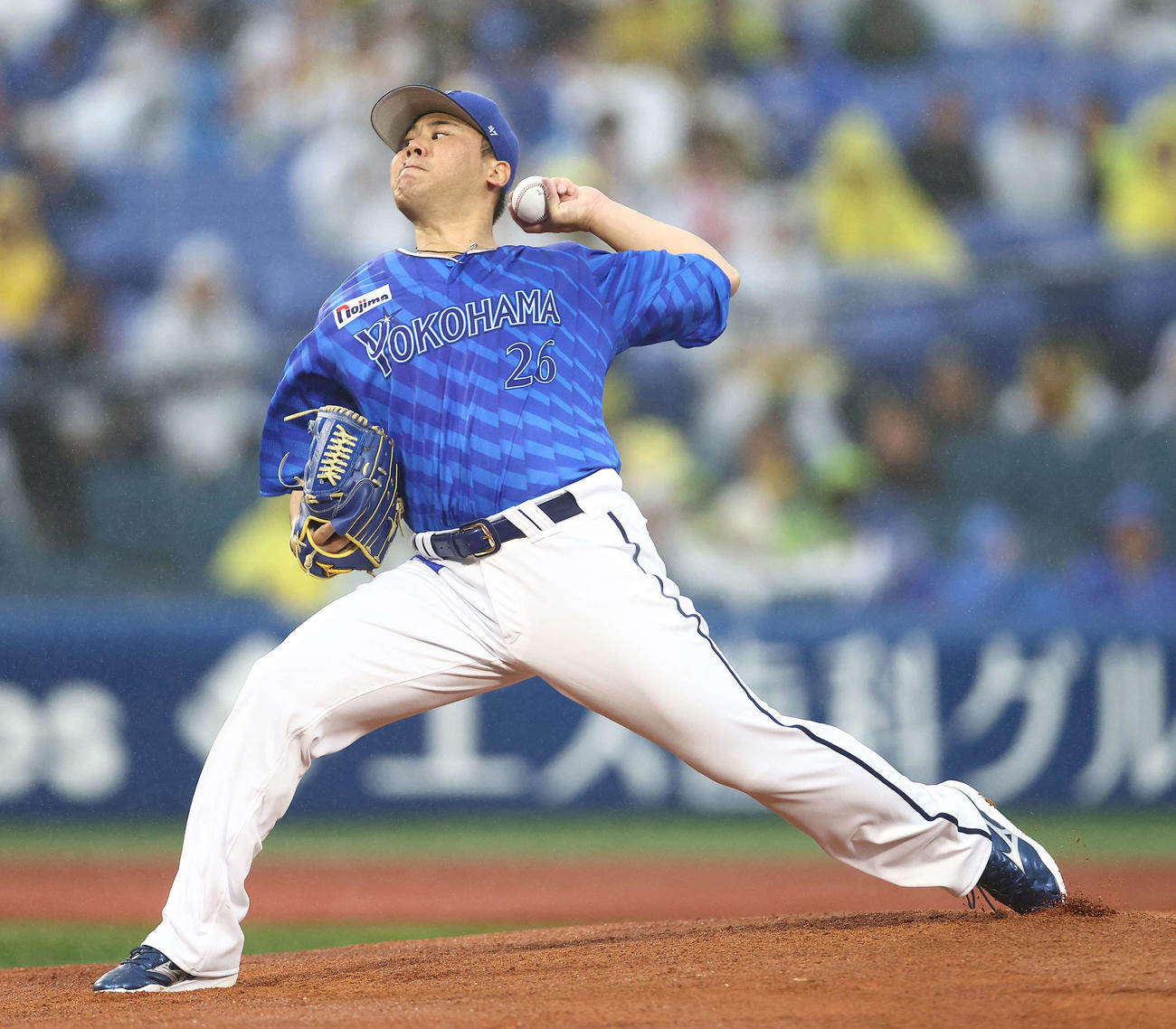 DeNA浜口遥大（2024年4月24日撮影）