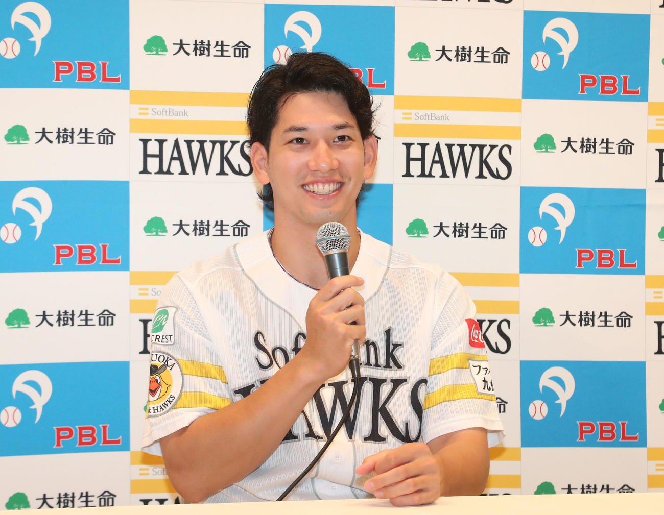 大樹生命月間MVP賞を獲得した栗原（撮影・鬼束羽瑠菜）